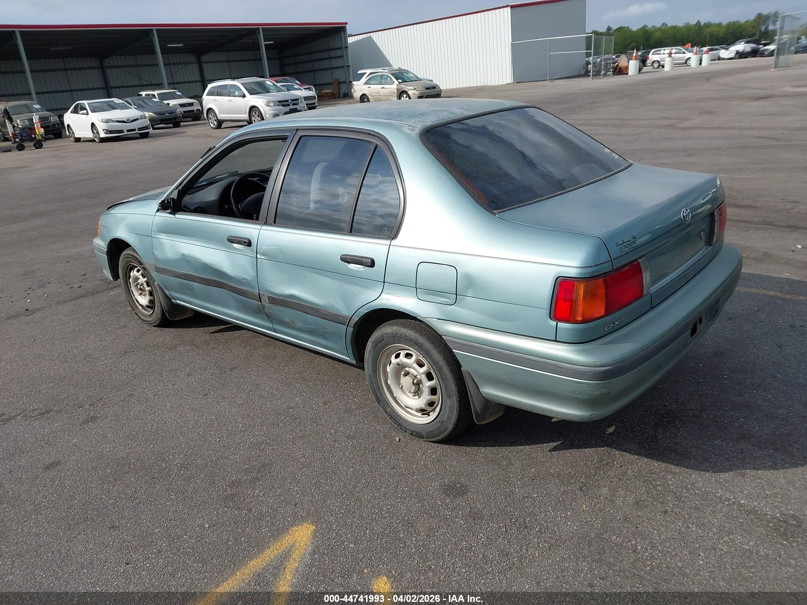 1994 Toyota Tercel Dx Turquoise vin: JT2EL43T3R0487744
