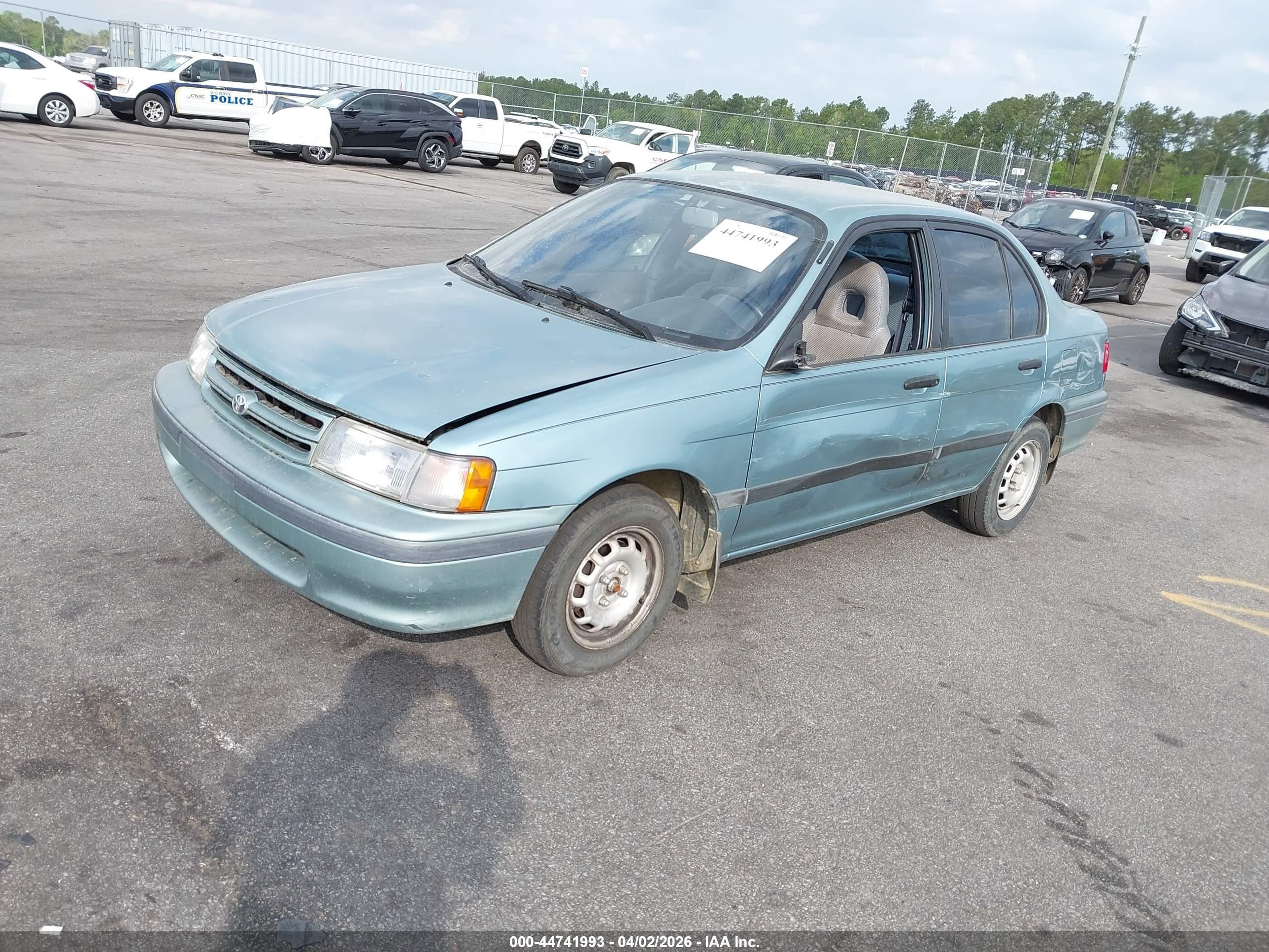 1994 Toyota Tercel Dx Turquoise vin: JT2EL43T3R0487744
