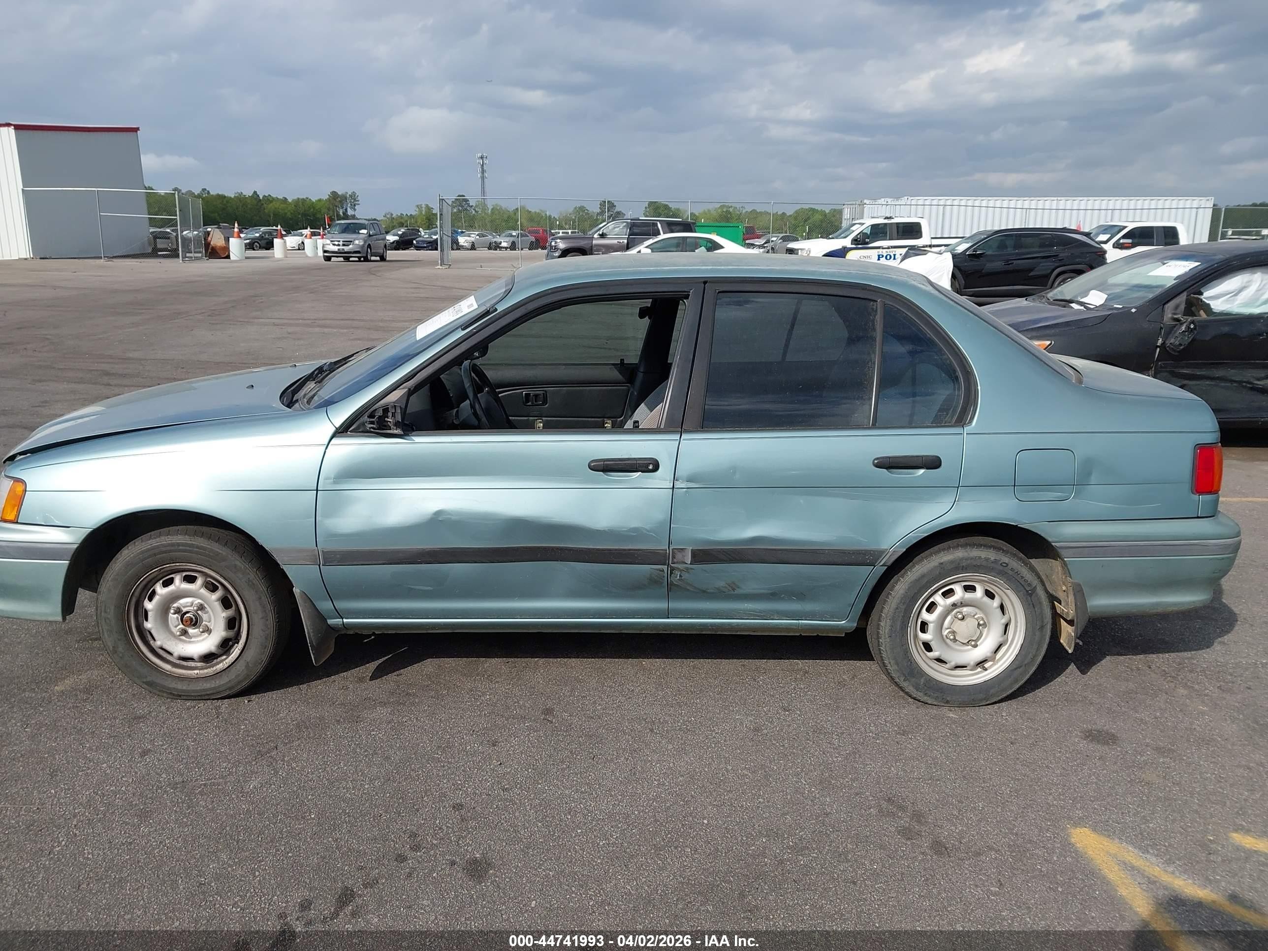 1994 Toyota Tercel Dx Turquoise vin: JT2EL43T3R0487744
