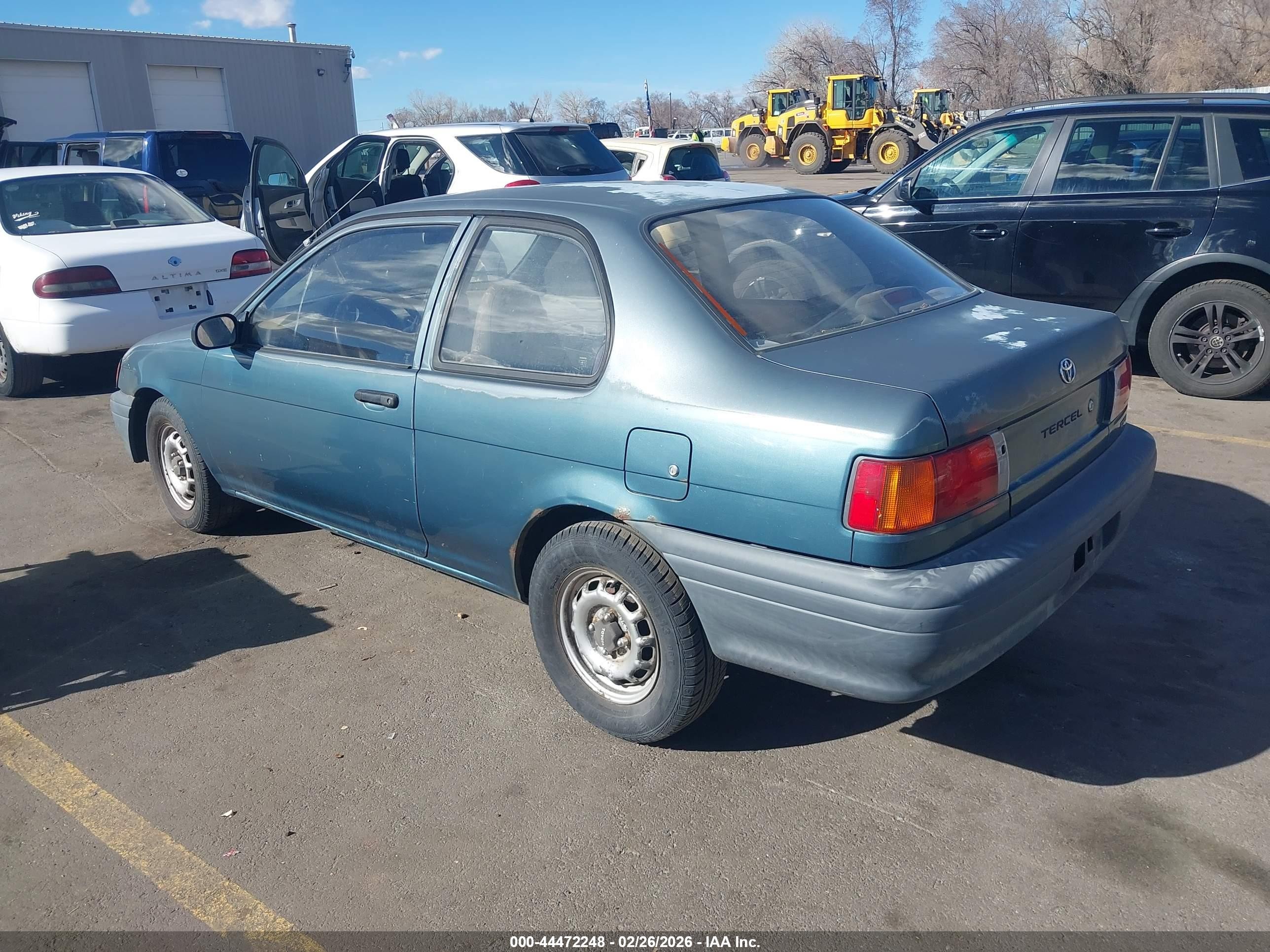 1994 Toyota Tercel Std Green vin: JT2EL46S5R0452951