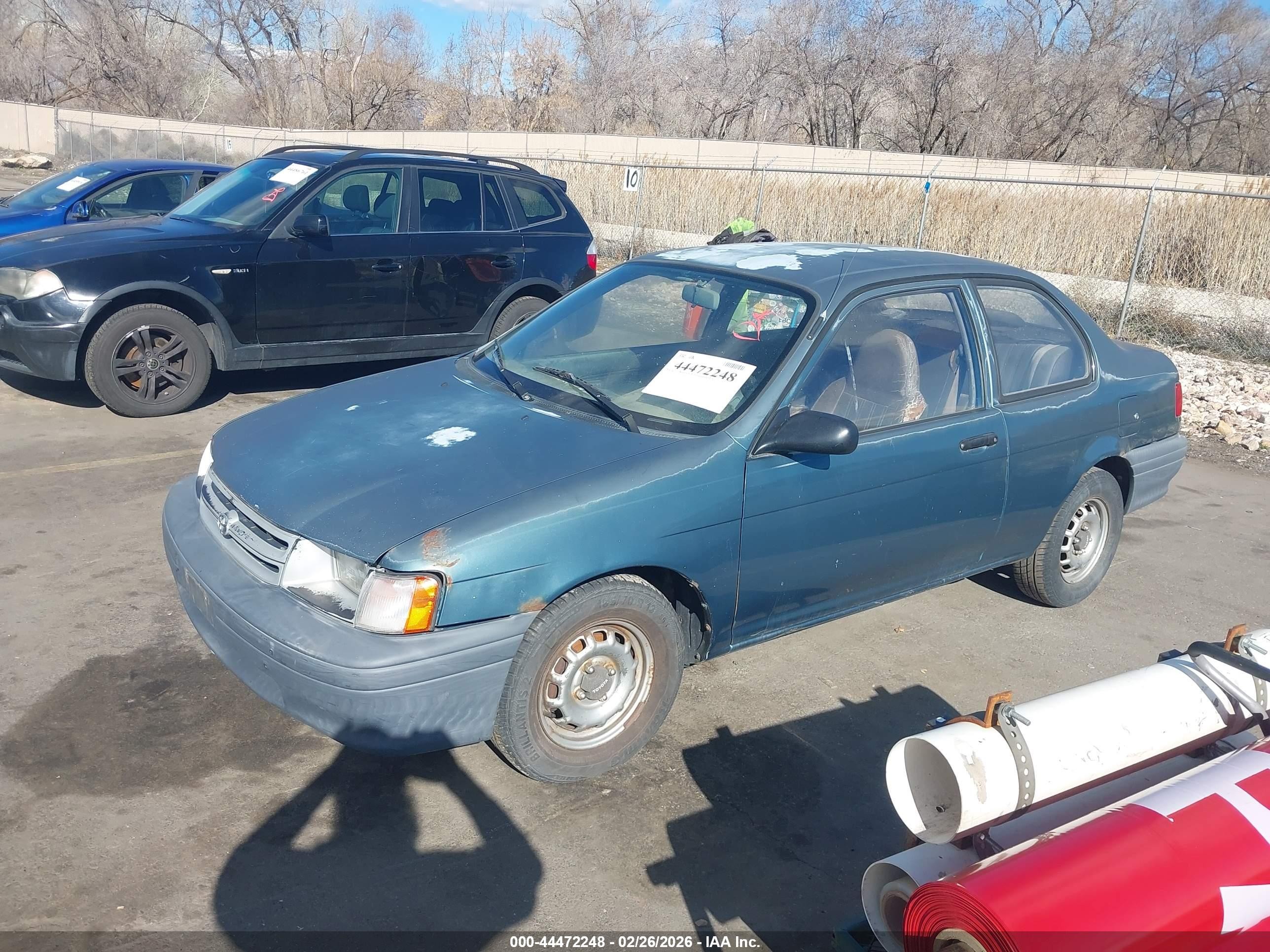 1994 Toyota Tercel Std Green vin: JT2EL46S5R0452951