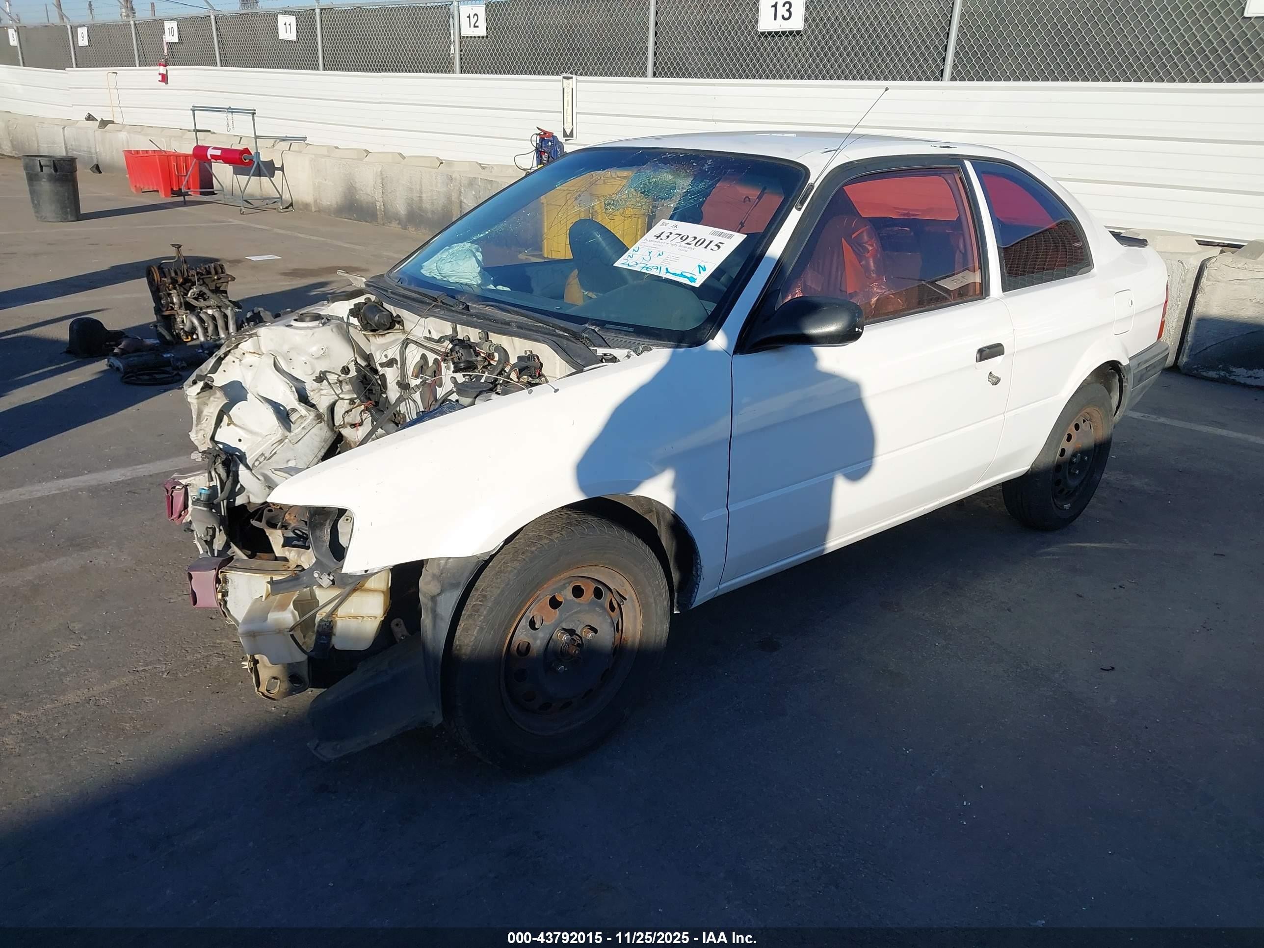 1995 Toyota Tercel Std White vin: JT2EL55D4S0081313