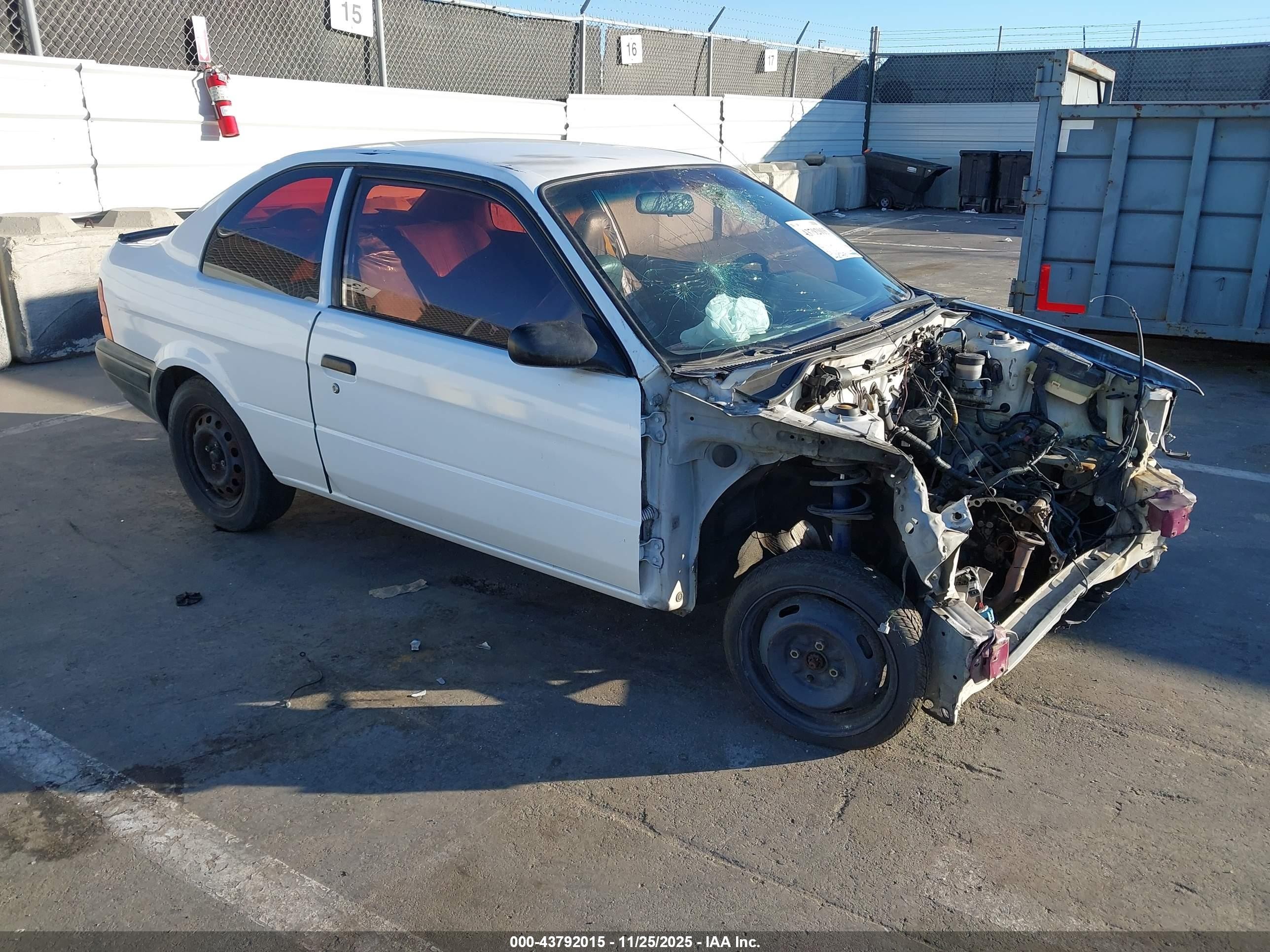 1995 Toyota Tercel Std White vin: JT2EL55D4S0081313