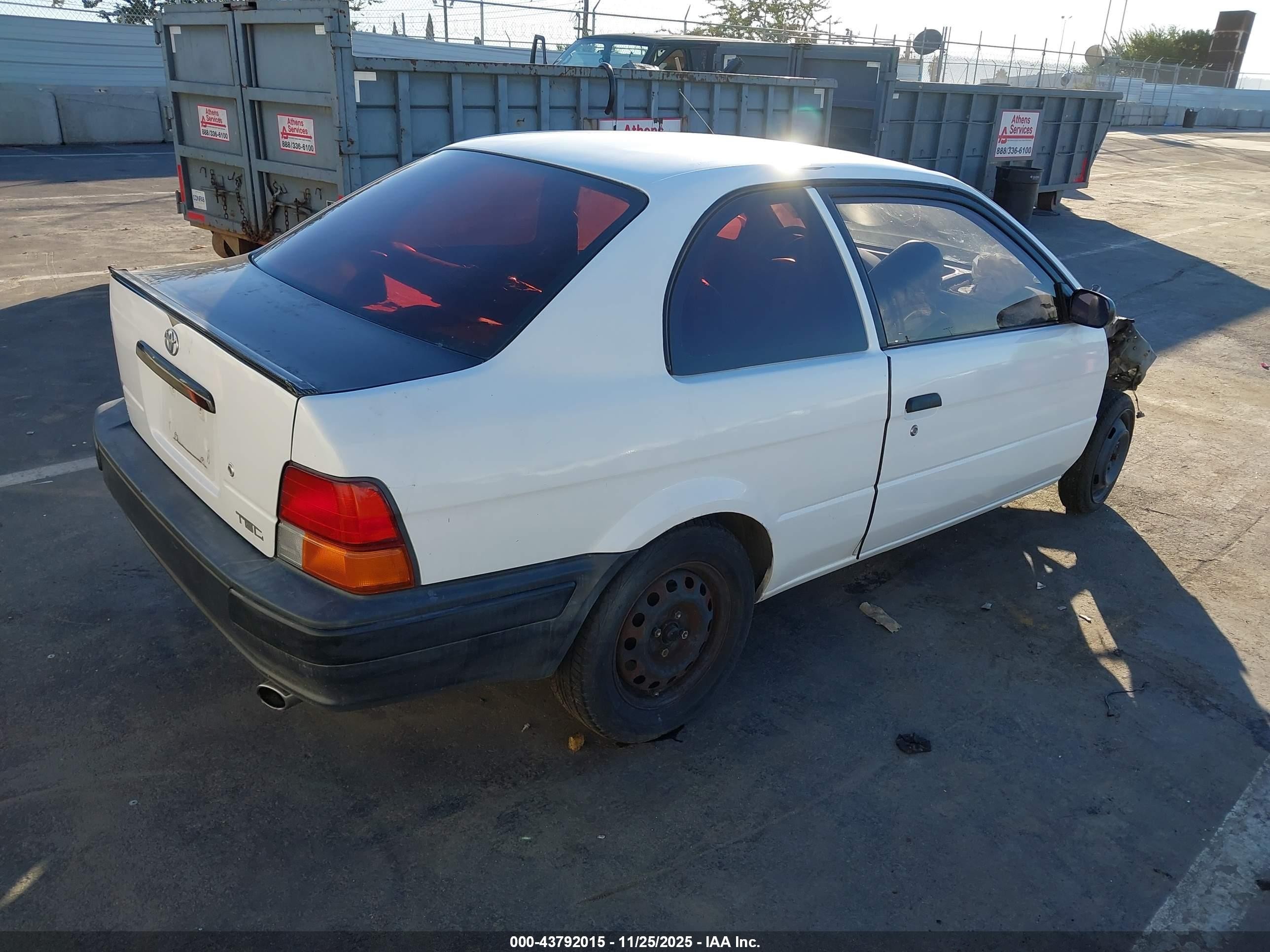1995 Toyota Tercel Std White vin: JT2EL55D4S0081313