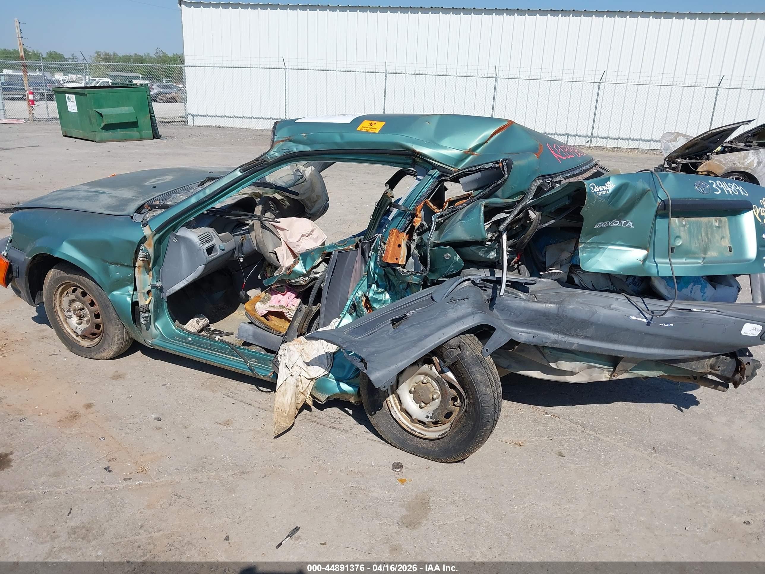 1995 Toyota Tercel Std Зеленый vin: JT2EL55D8S0004640