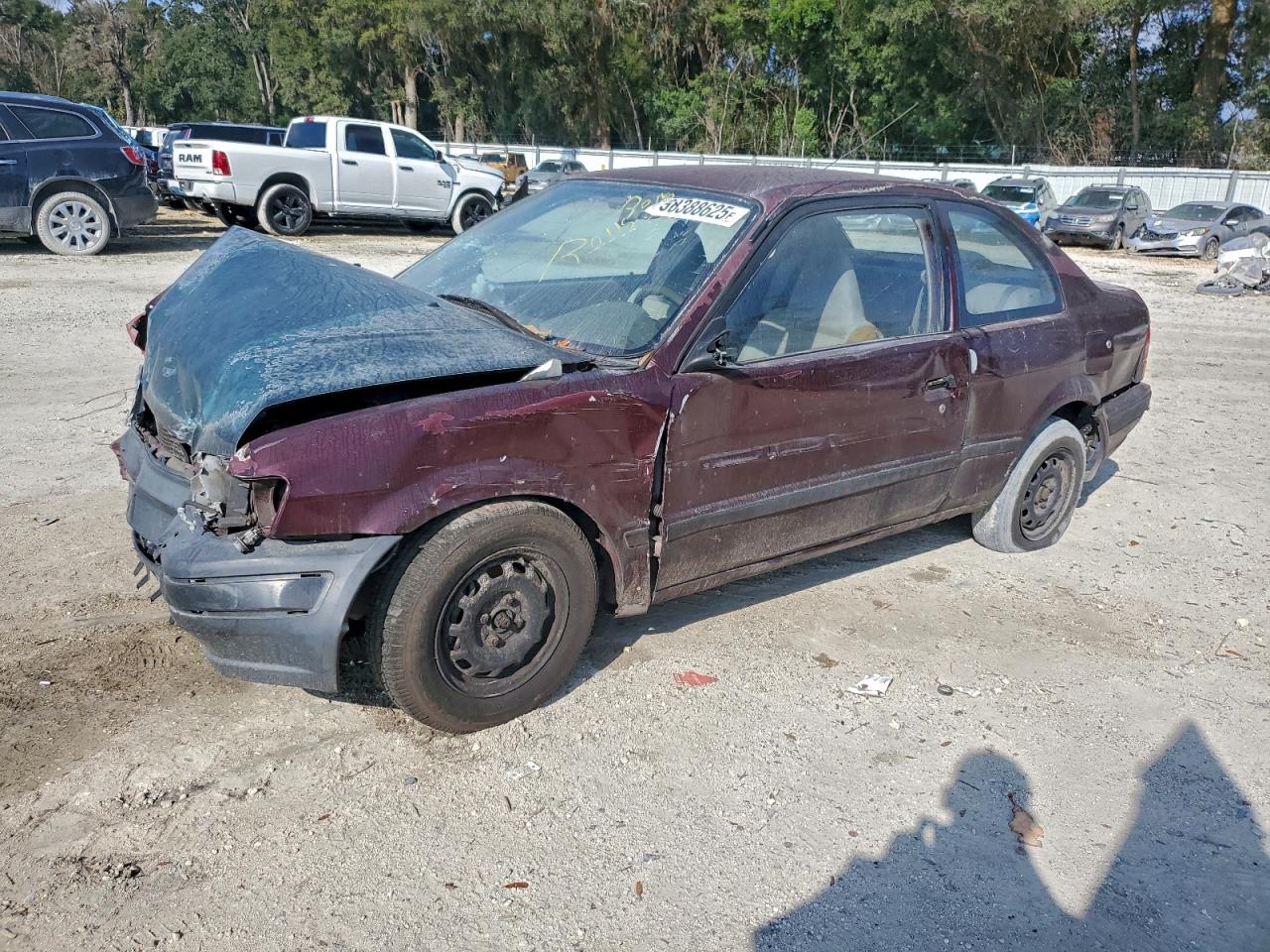 1995 Toyota Tercel Dx Burgundy vin: JT2EL56D6S0050269