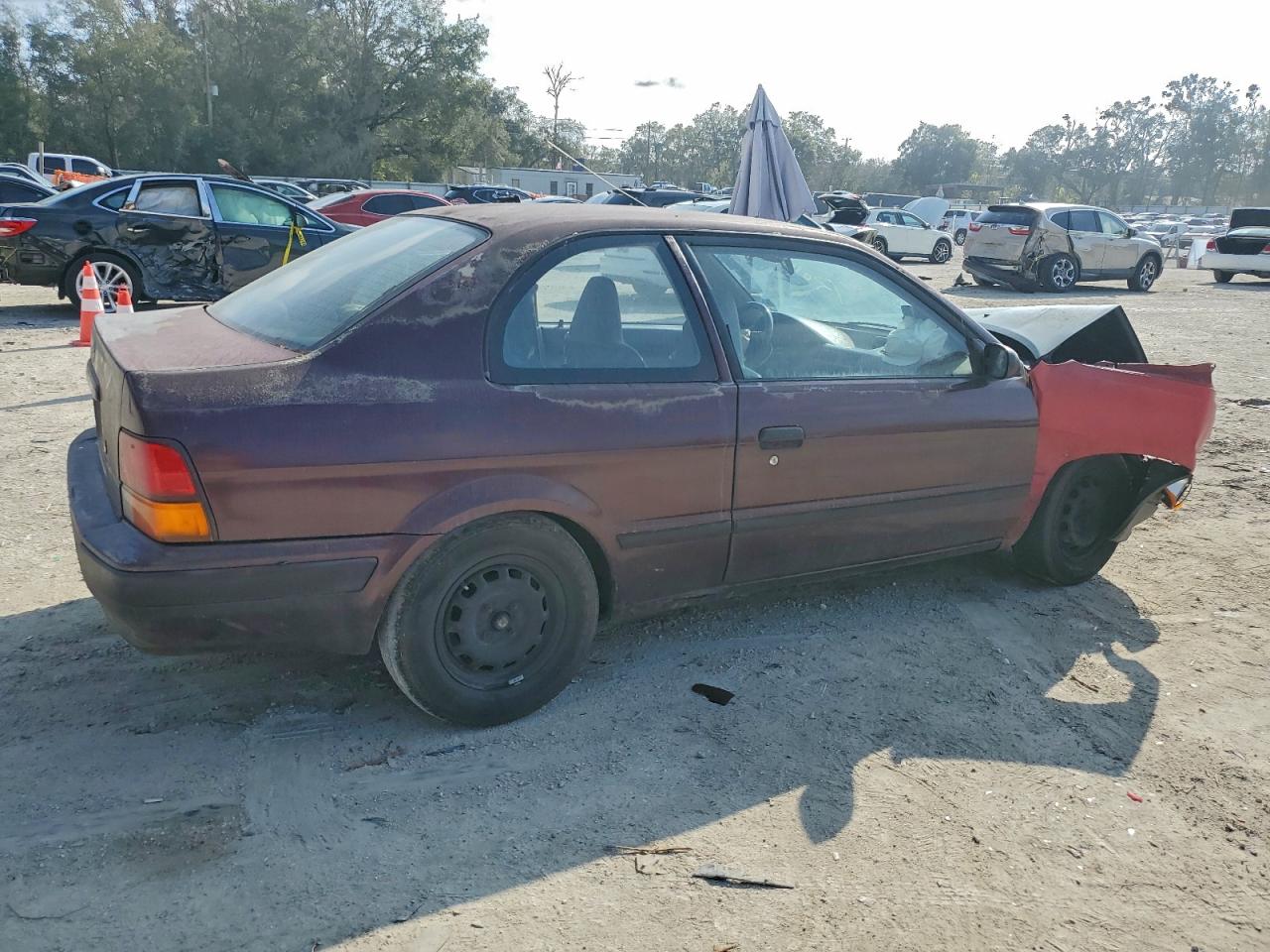 1995 Toyota Tercel Dx Burgundy vin: JT2EL56D6S0050269