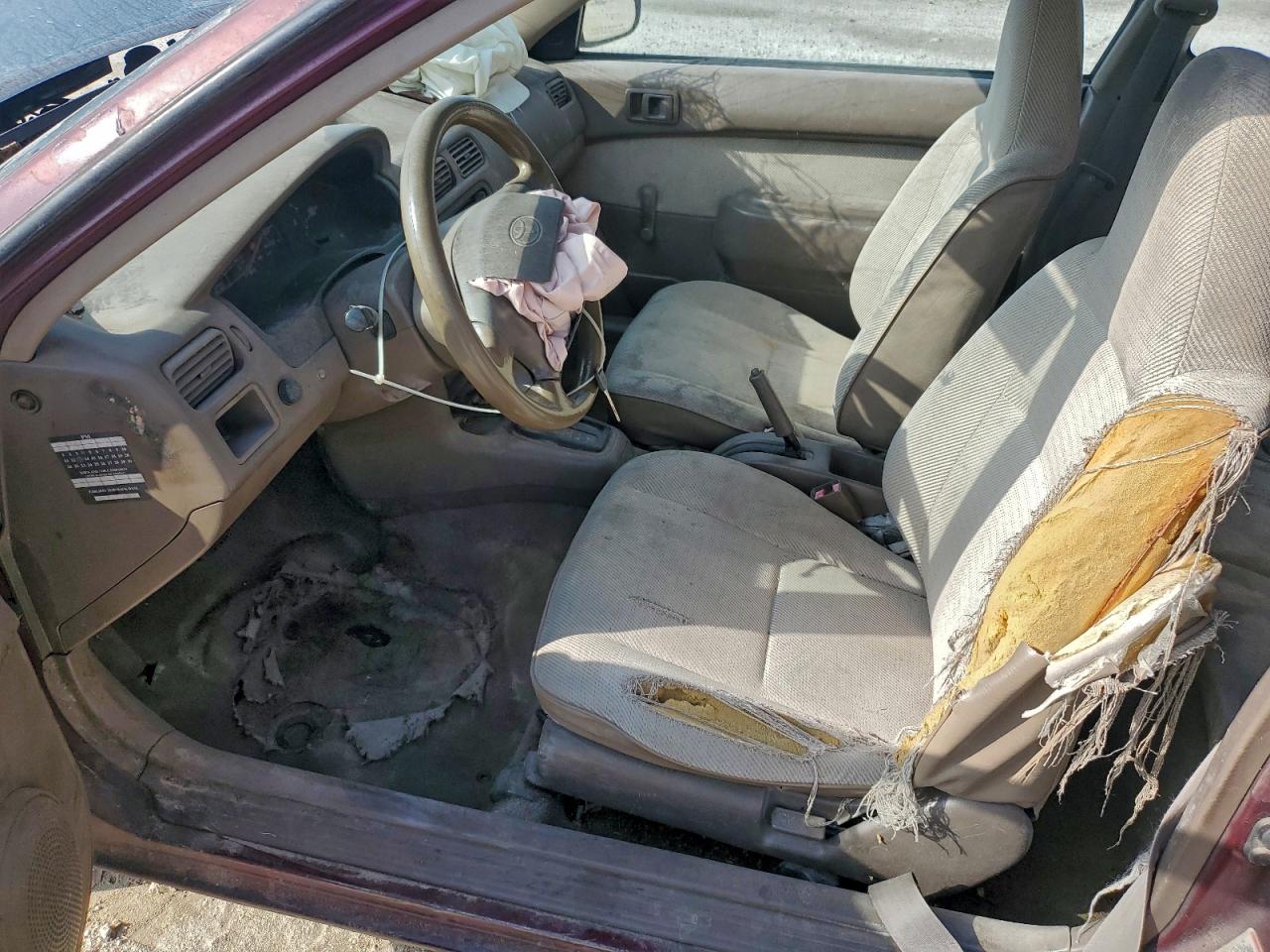 1995 Toyota Tercel Dx Burgundy vin: JT2EL56D6S0050269
