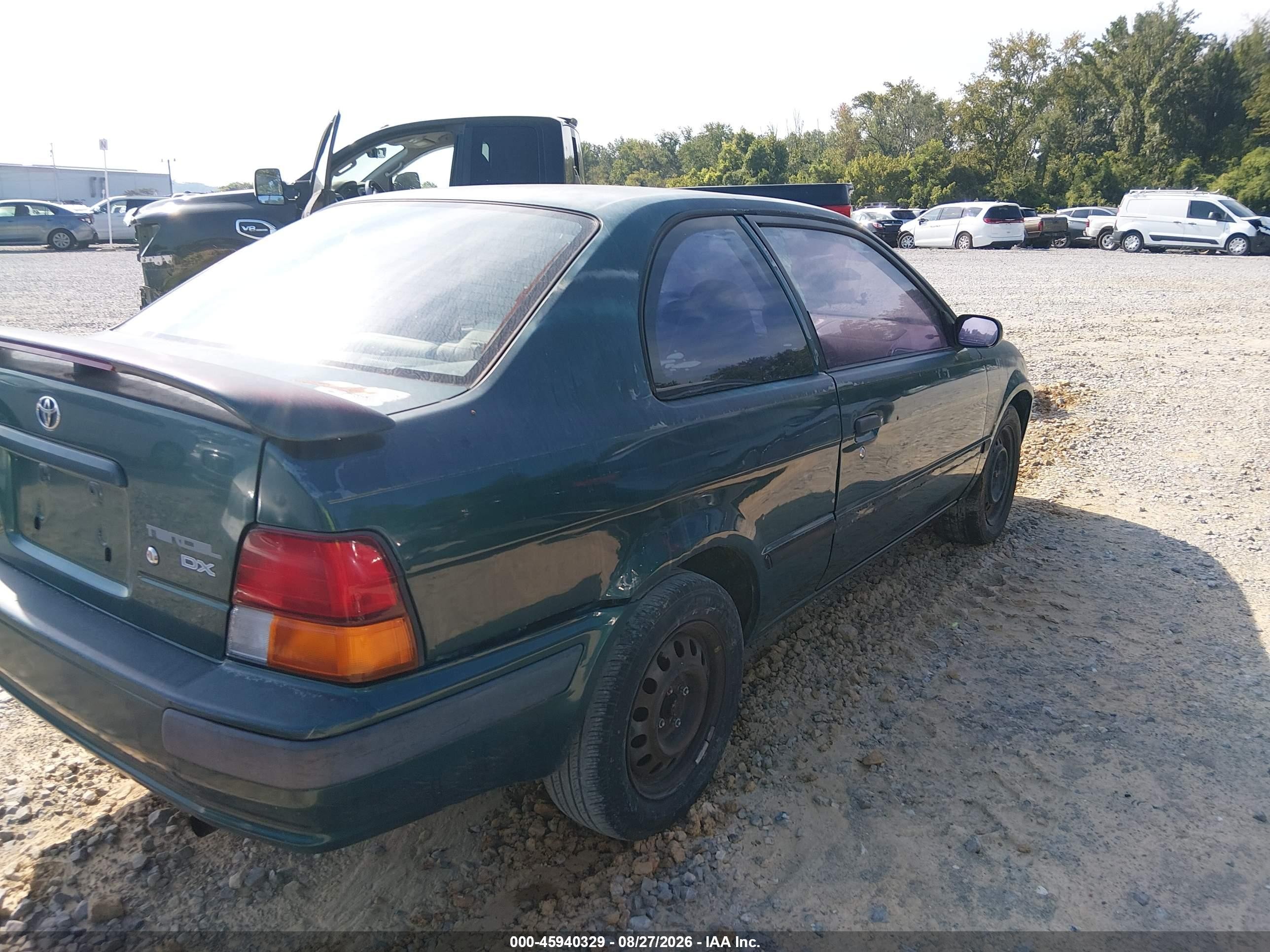1995 Toyota Tercel Dx Green vin: JT2EL56D6S0078380