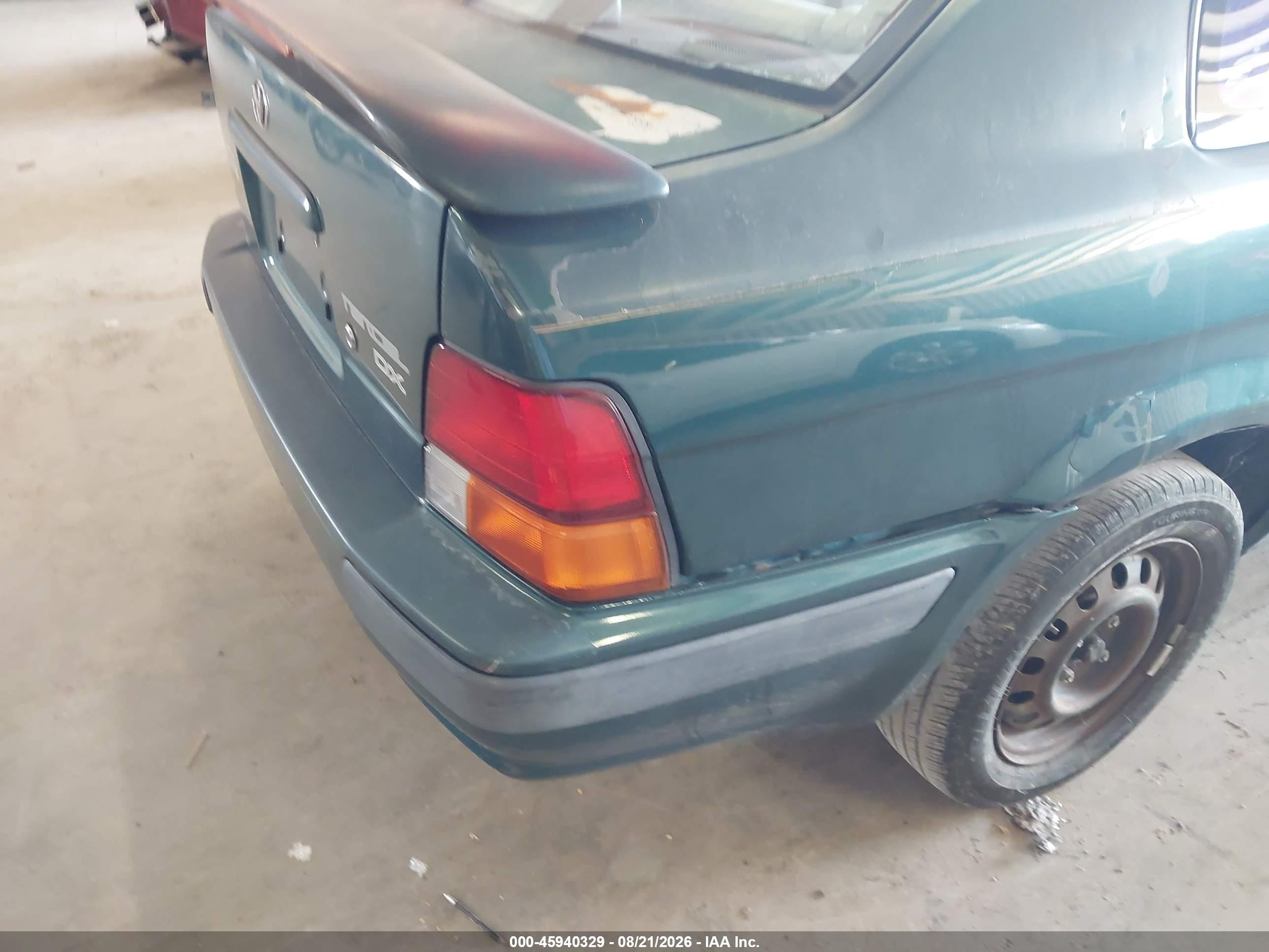 1995 Toyota Tercel Dx Green vin: JT2EL56D6S0078380