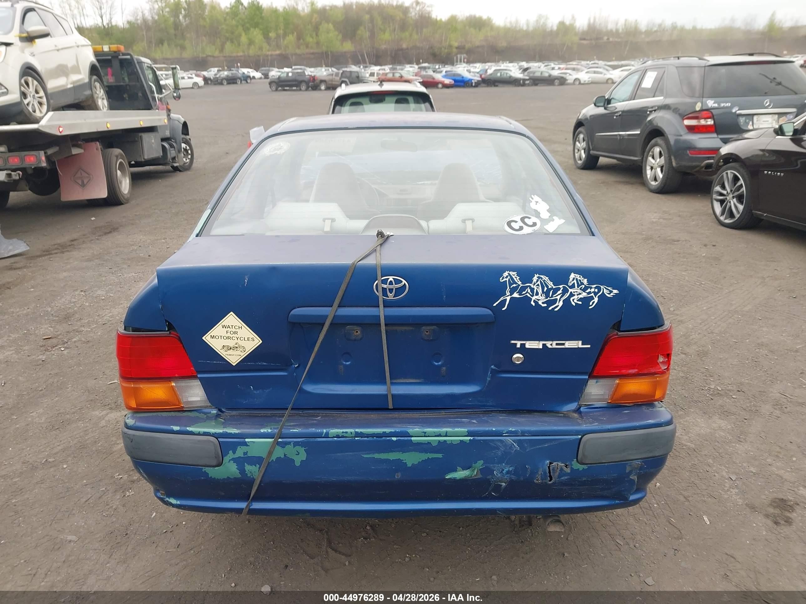 1995 Toyota Tercel Dx Синий vin: JT2EL56D7S0020259