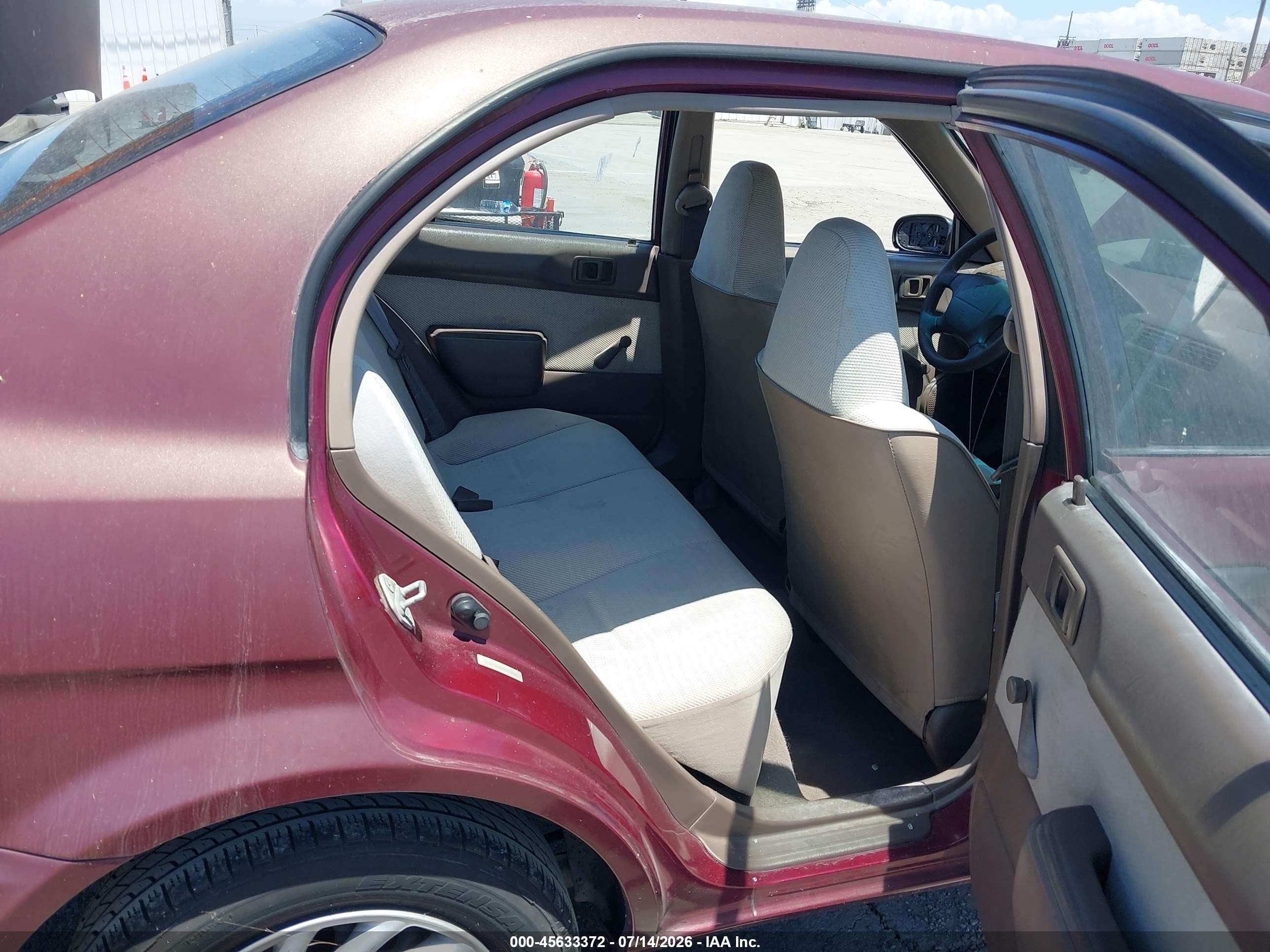 1995 Toyota Tercel Dx Burgundy vin: JT2EL56E0S0069442