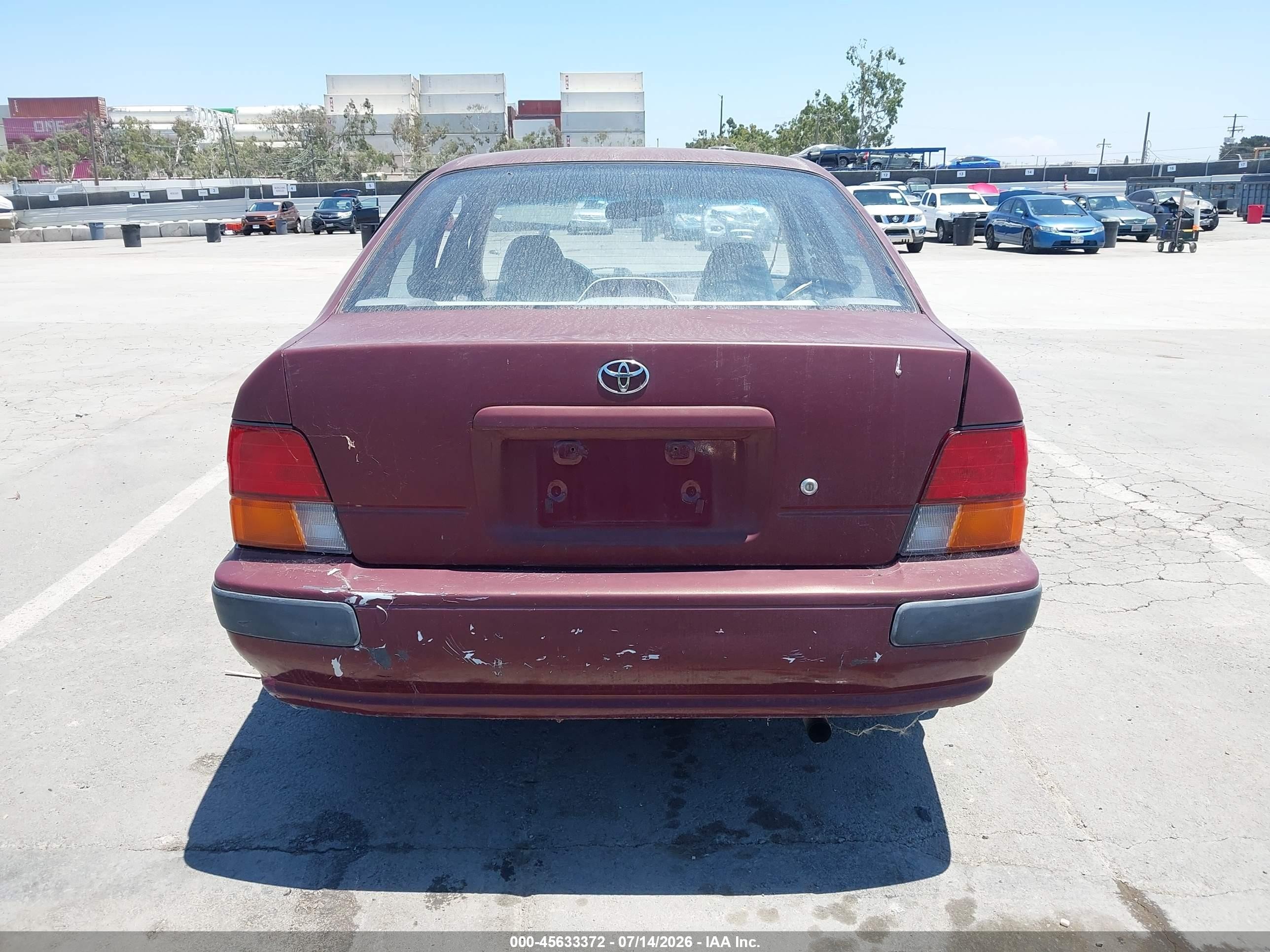 1995 Toyota Tercel Dx Burgundy vin: JT2EL56E0S0069442