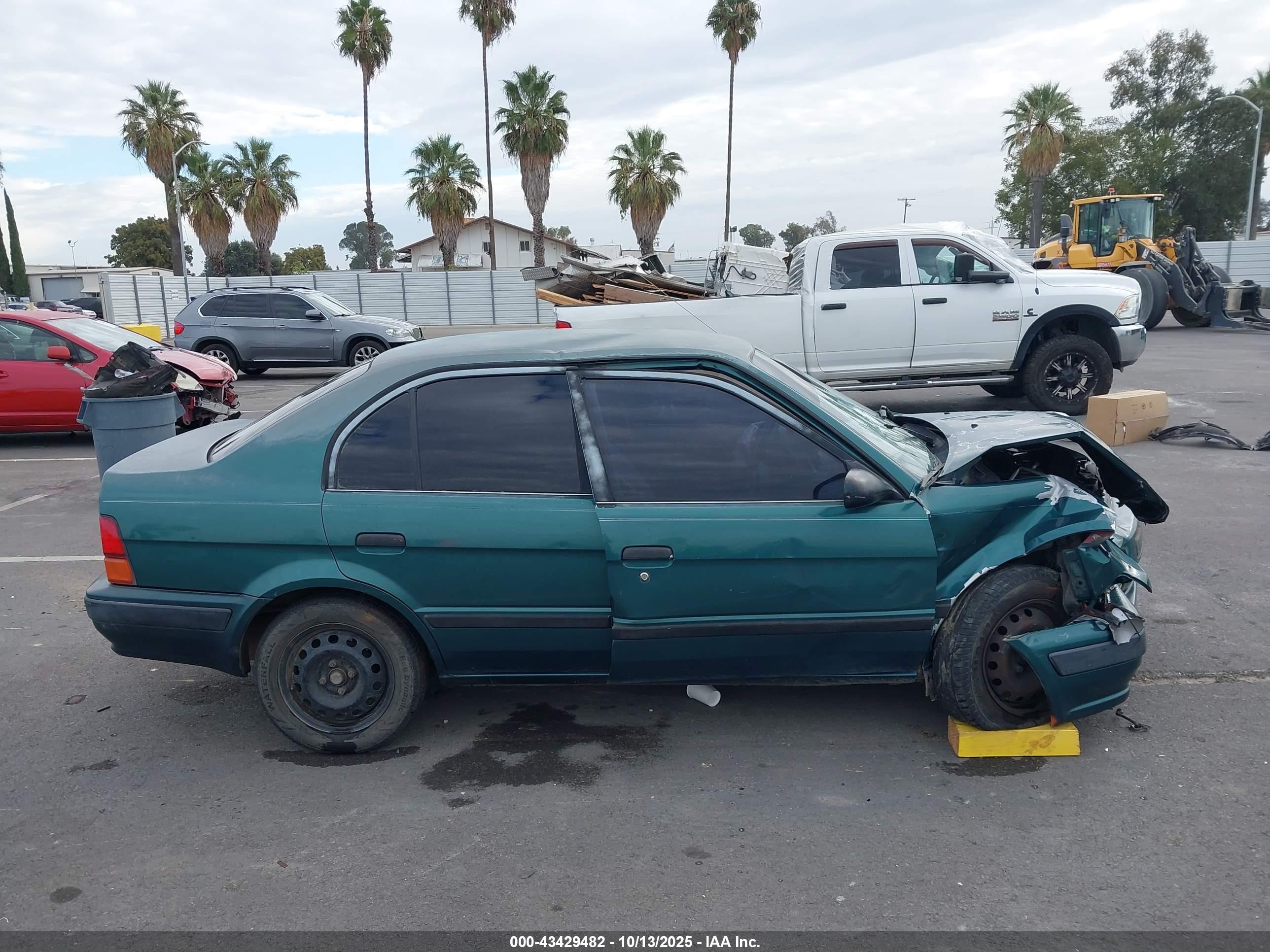 1995 Toyota Tercel Dx Green vin: JT2EL56E3S7026611