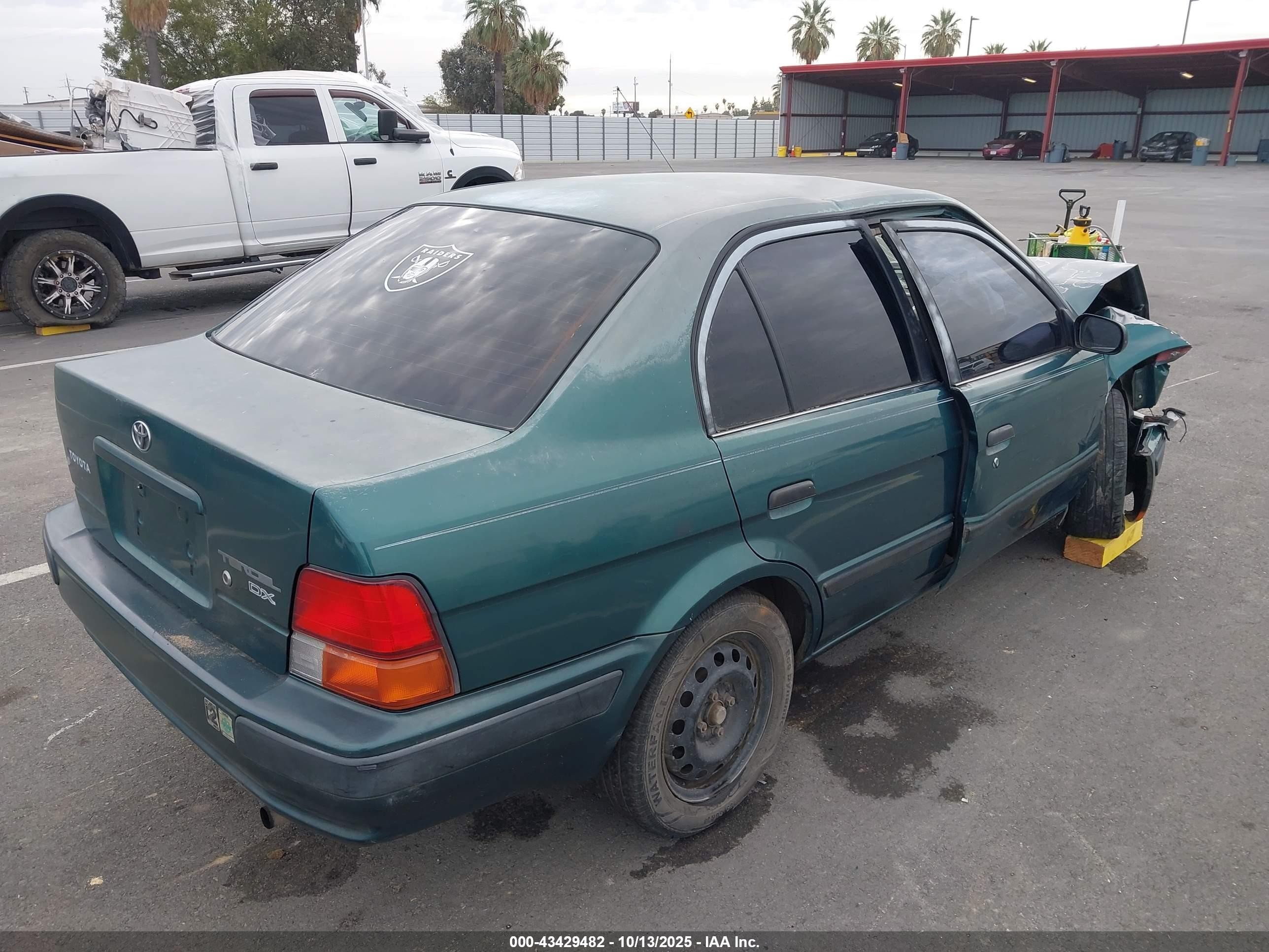 1995 Toyota Tercel Dx Green vin: JT2EL56E3S7026611