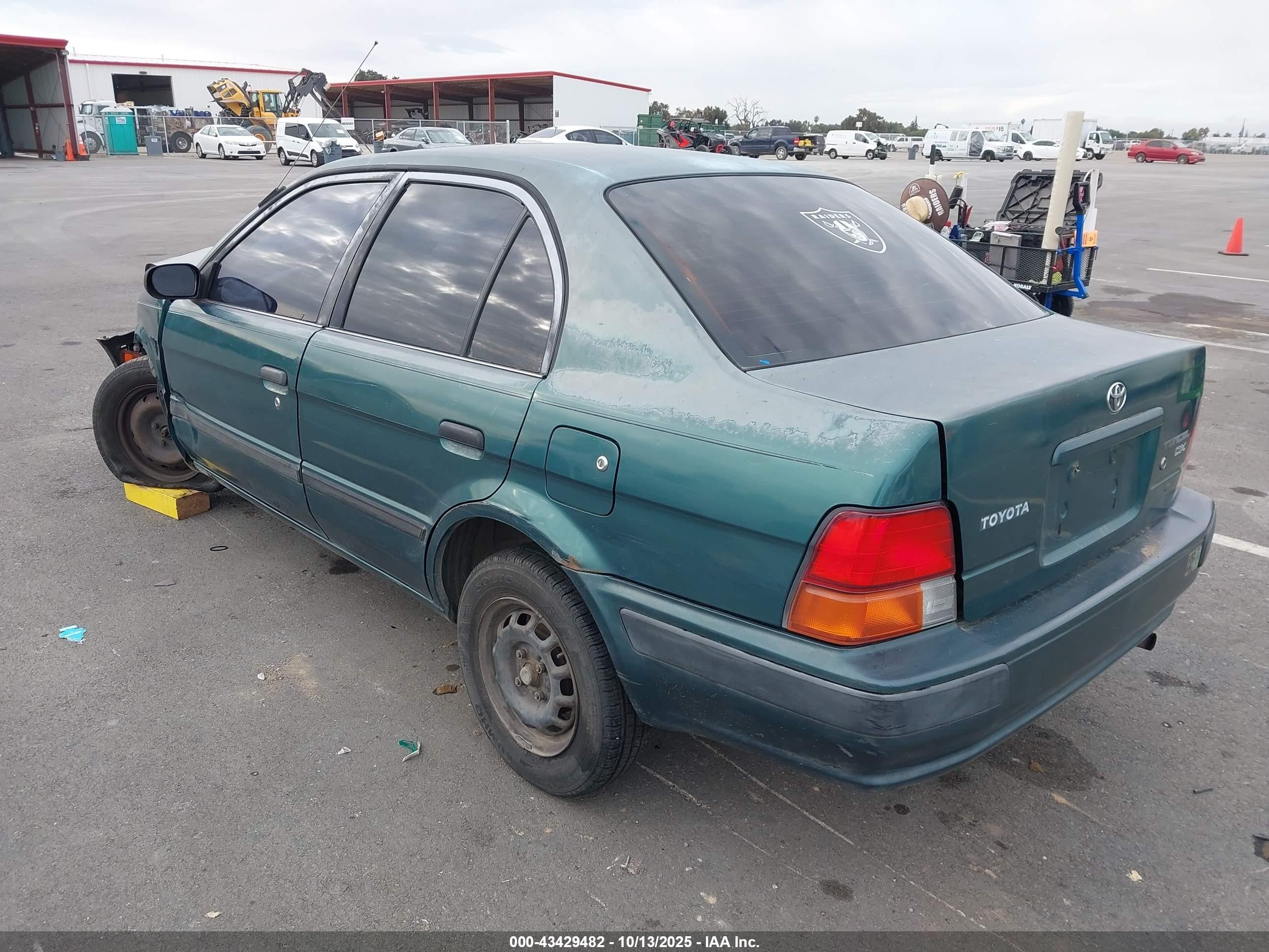 1995 Toyota Tercel Dx Green vin: JT2EL56E3S7026611