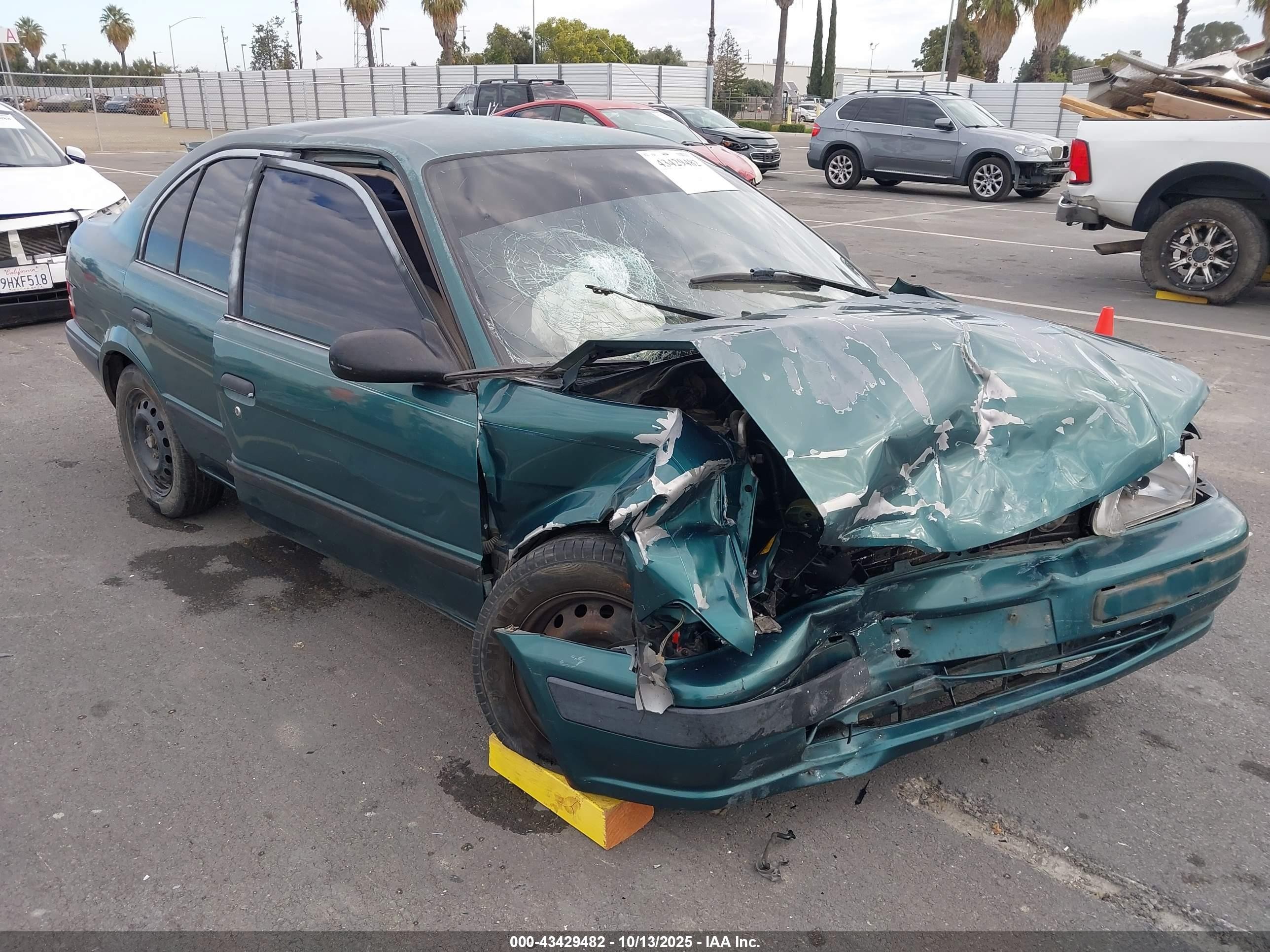 1995 Toyota Tercel Dx Green vin: JT2EL56E3S7026611