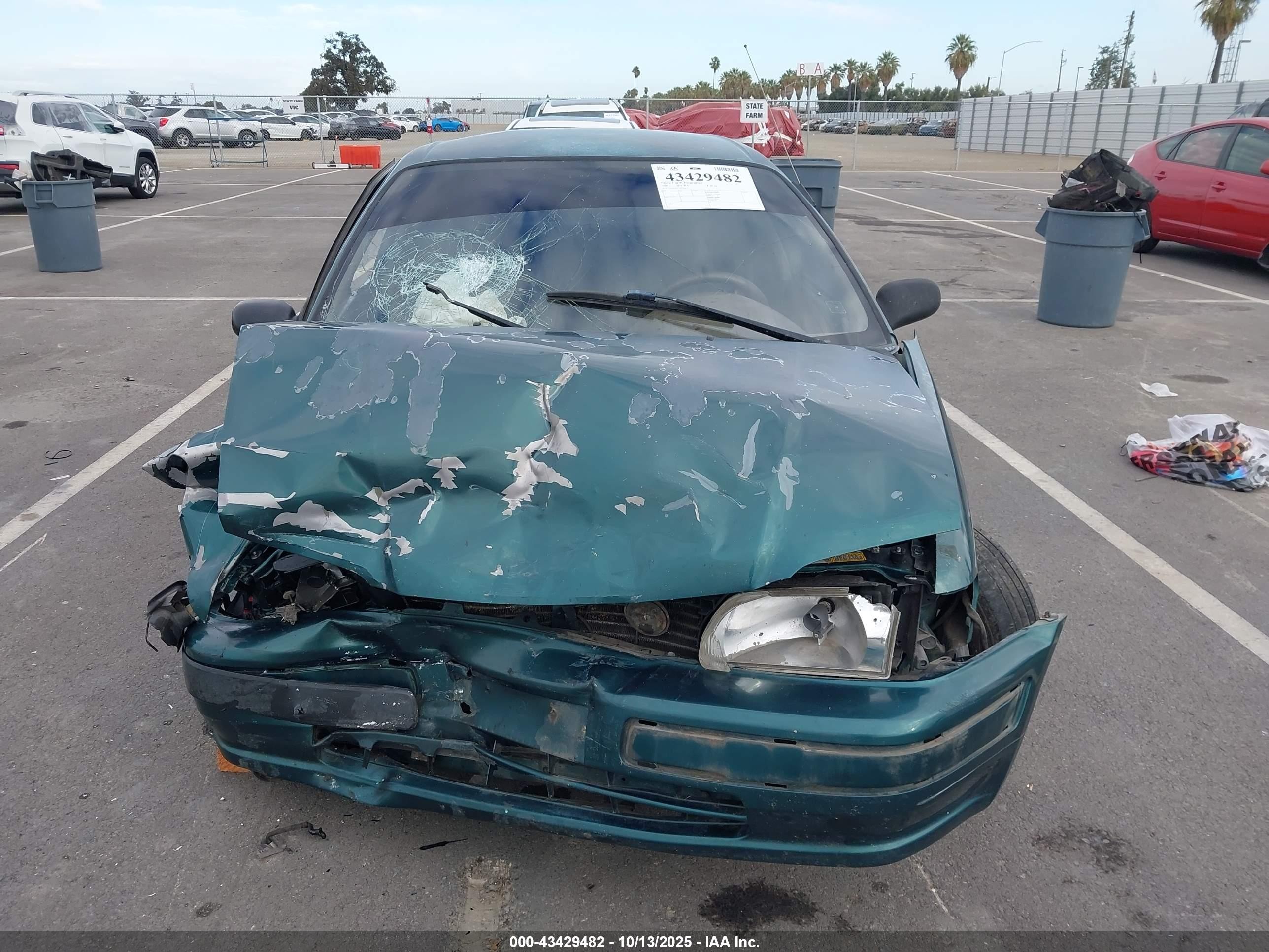 1995 Toyota Tercel Dx Green vin: JT2EL56E3S7026611