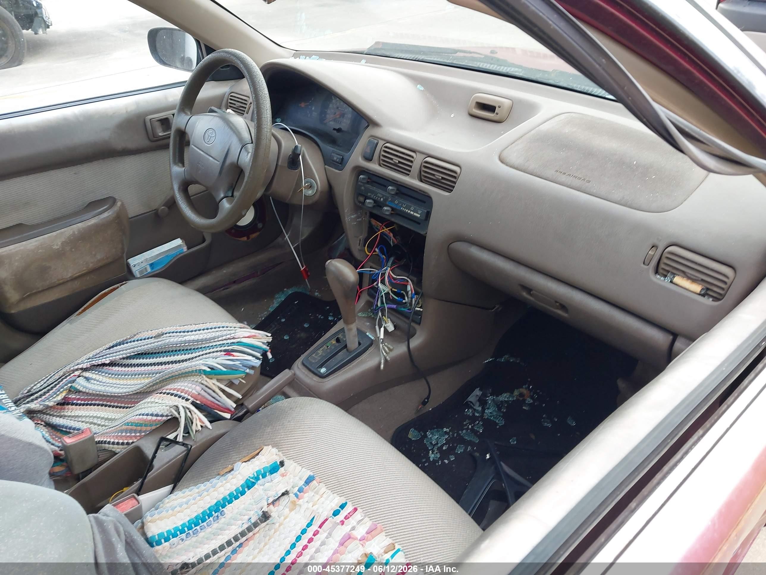 1995 Toyota Tercel Dx Maroon vin: JT2EL56E6S7001721
