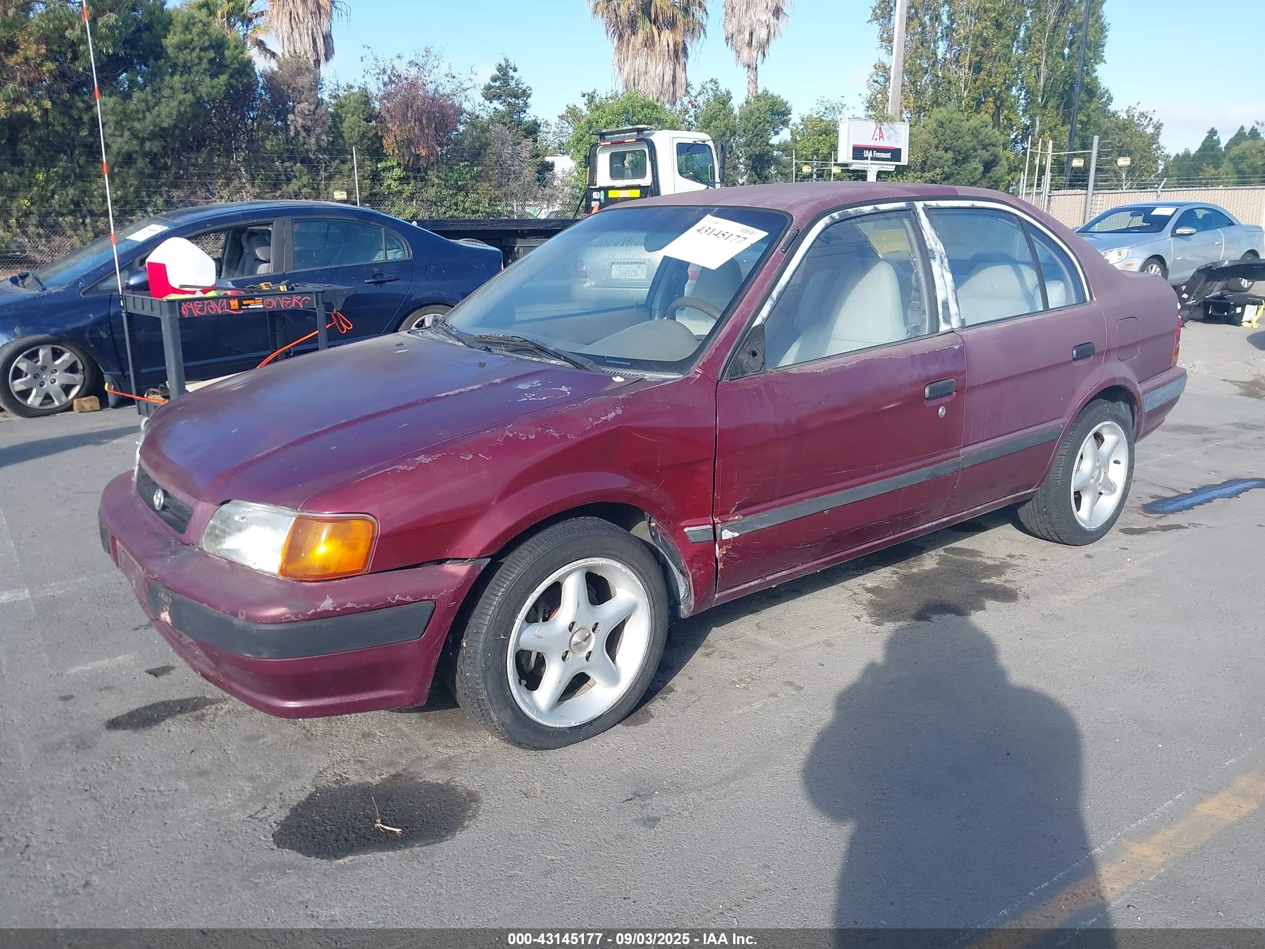 1995 Toyota Tercel Dx Red vin: JT2EL56E6S7025906