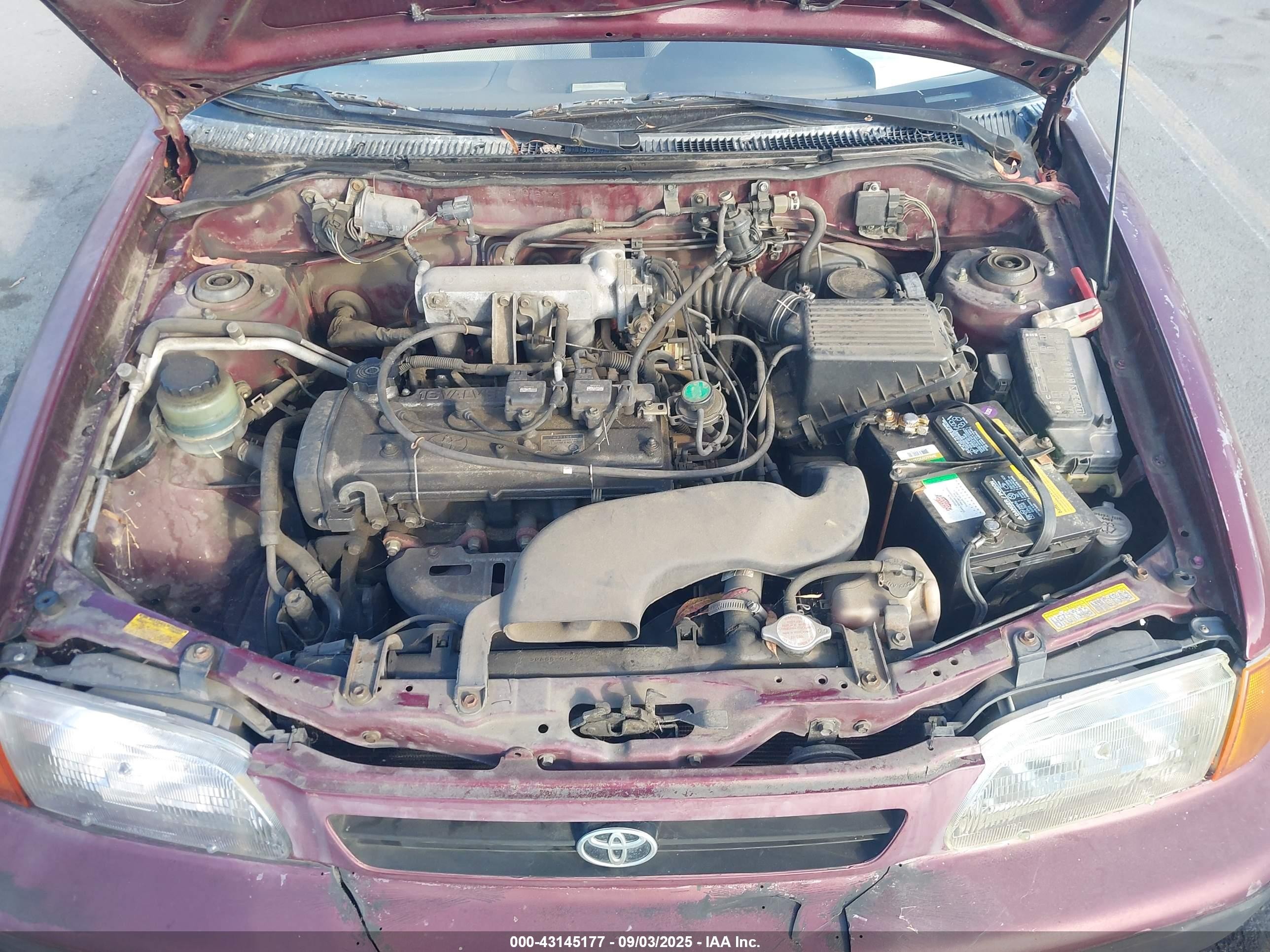 1995 Toyota Tercel Dx Red vin: JT2EL56E6S7025906