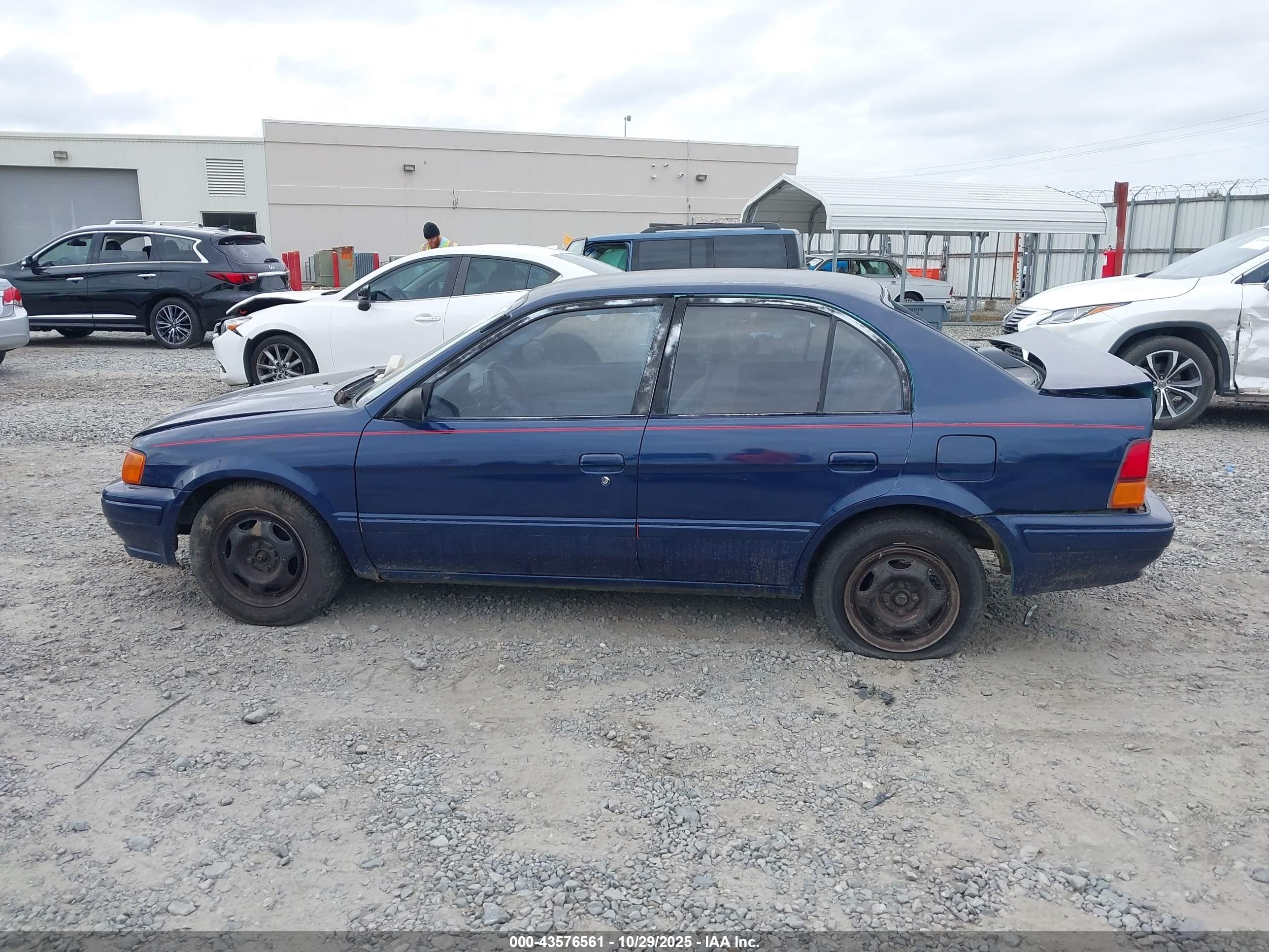 1995 Toyota Tercel Dx Blue vin: JT2EL56E7S7017863