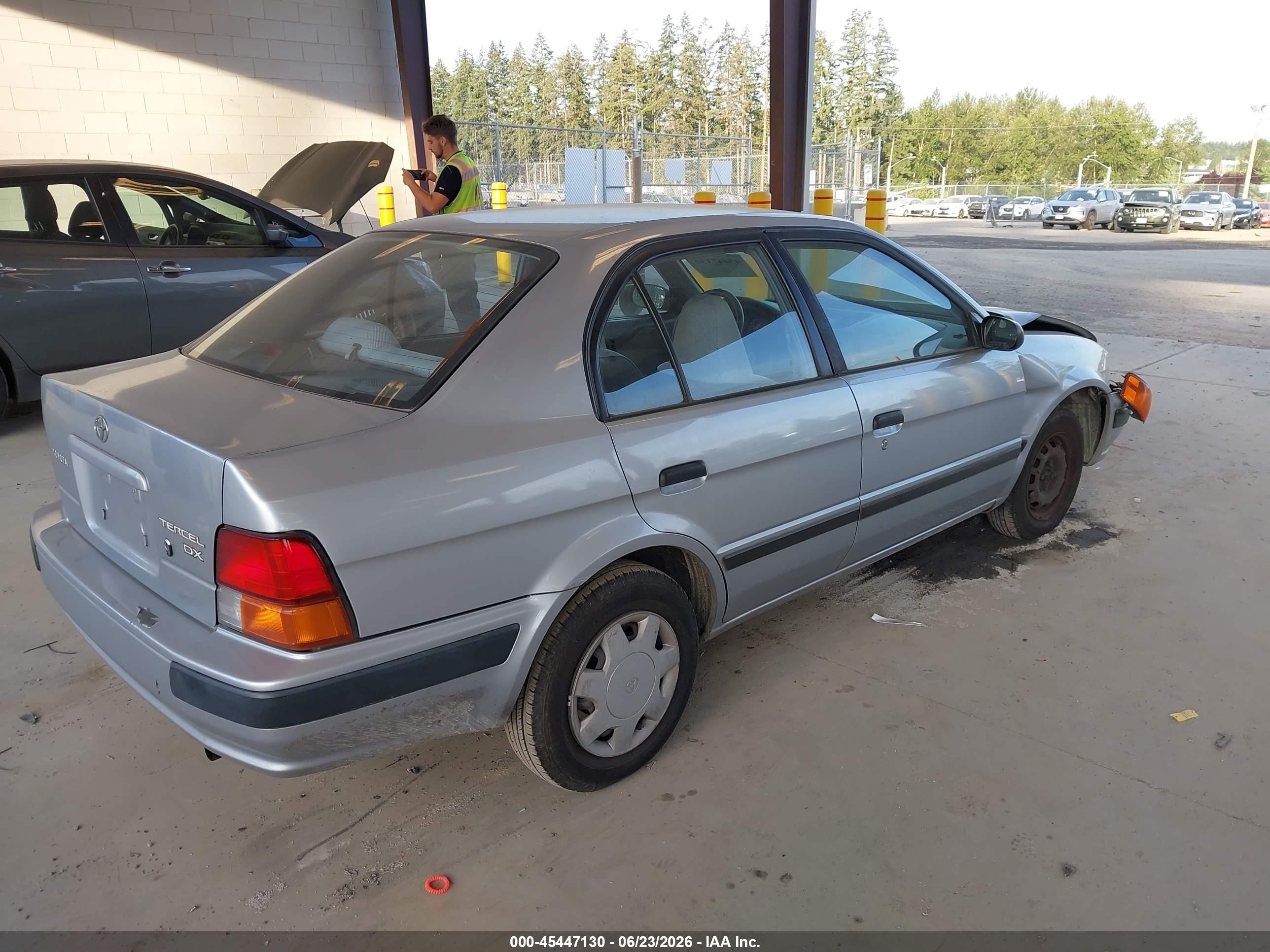 1995 Toyota Tercel Dx Silver vin: JT2EL56EXS0011807