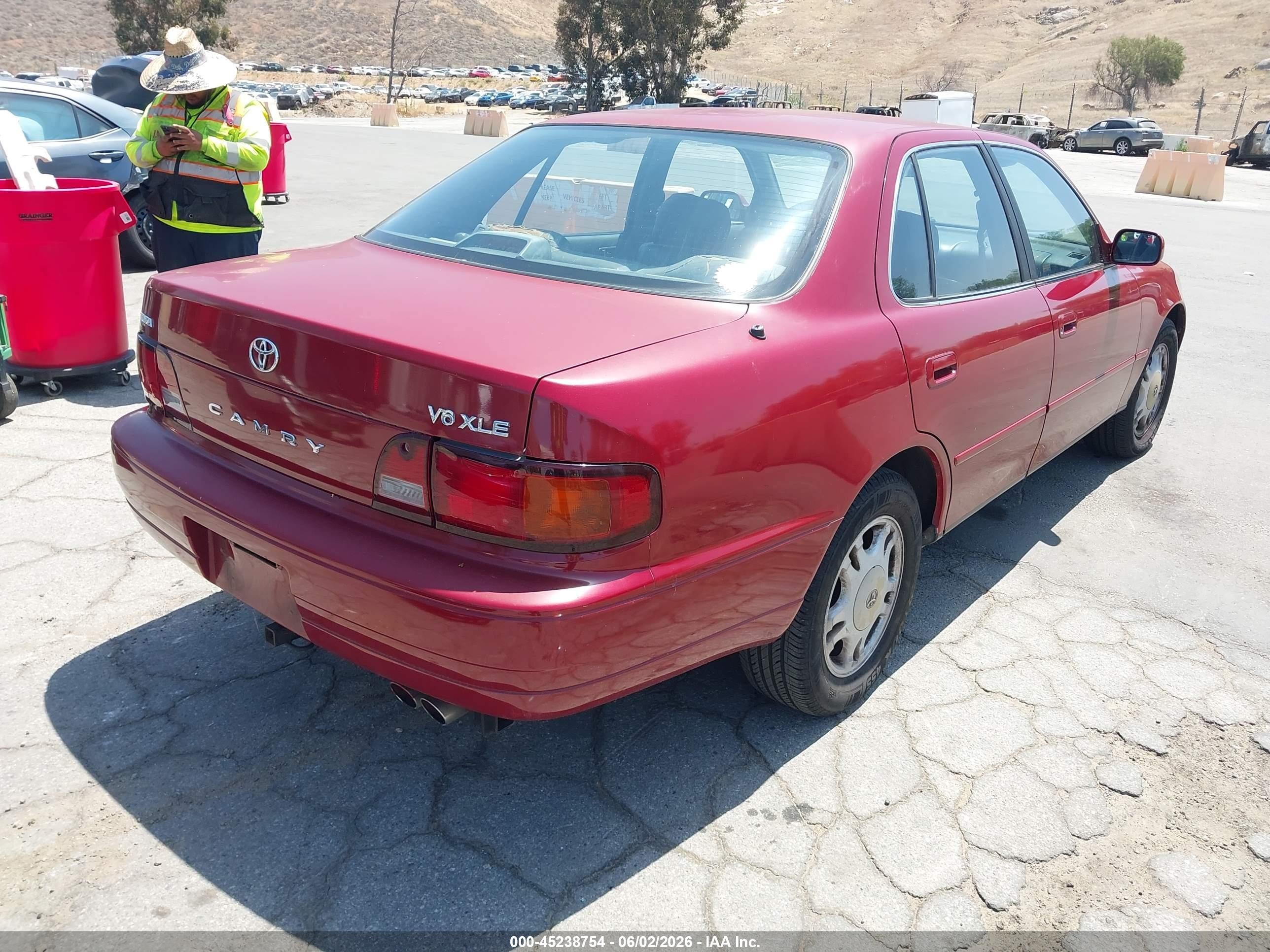 1995 Toyota Camry Xle Red vin: JT2GK13E4S0099875