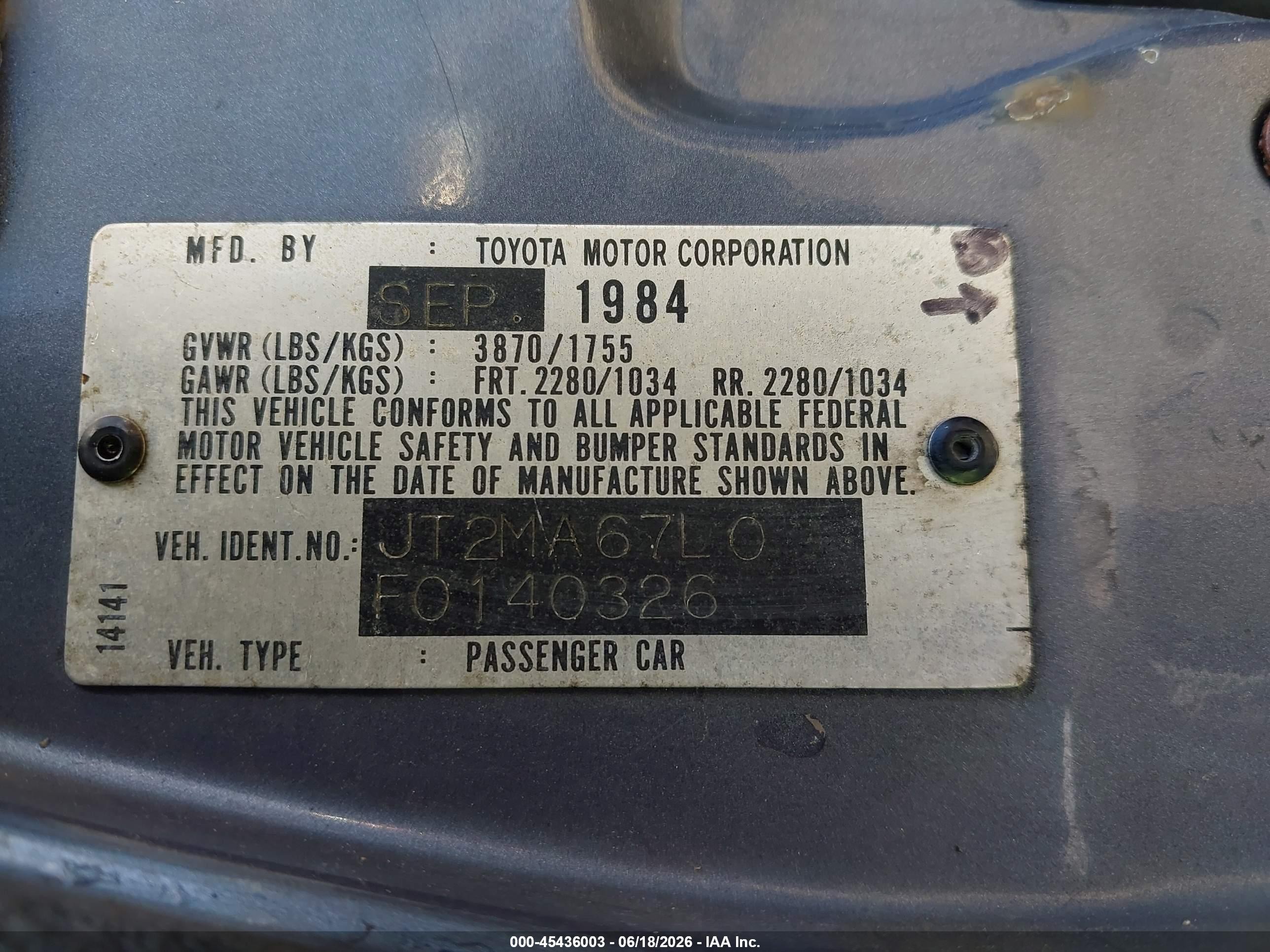 1985 Toyota Supra   Silver vin: JT2MA67L0F0140326