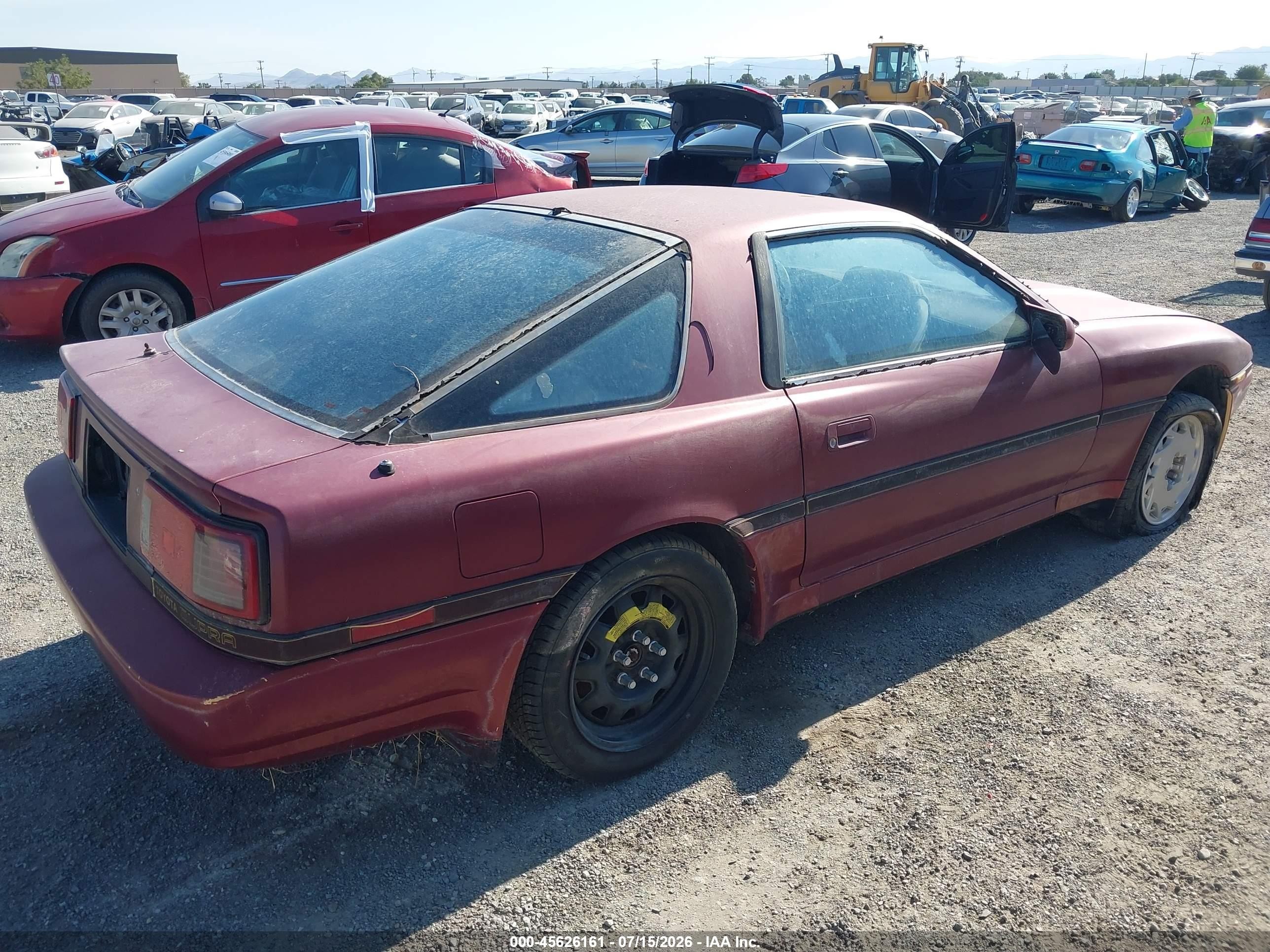 1986 Toyota Supra   Maroon vin: JT2MA70L4G0006338
