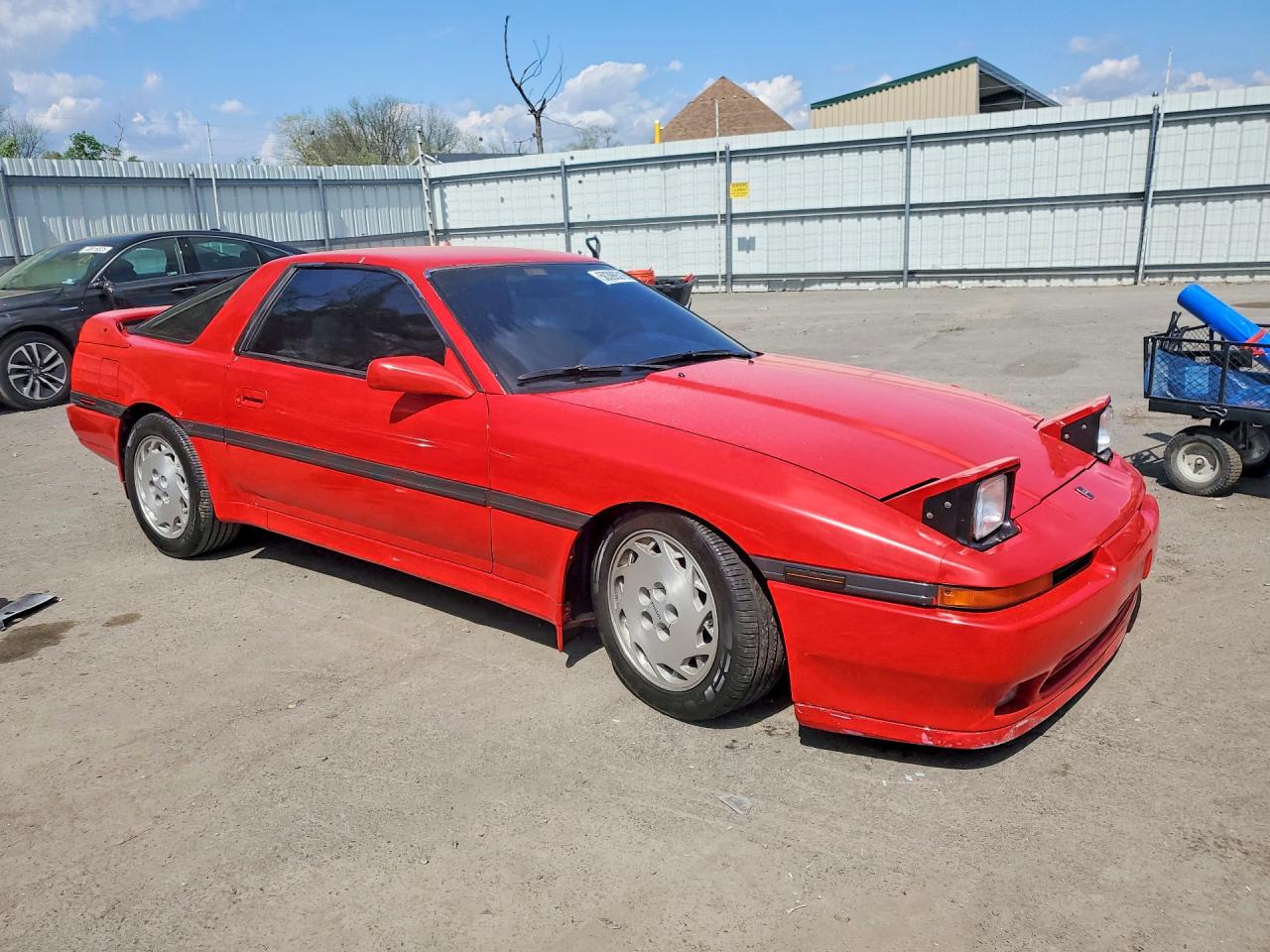 1990 Toyota Supra Turbo Red vin: JT2MA71M0L0147800