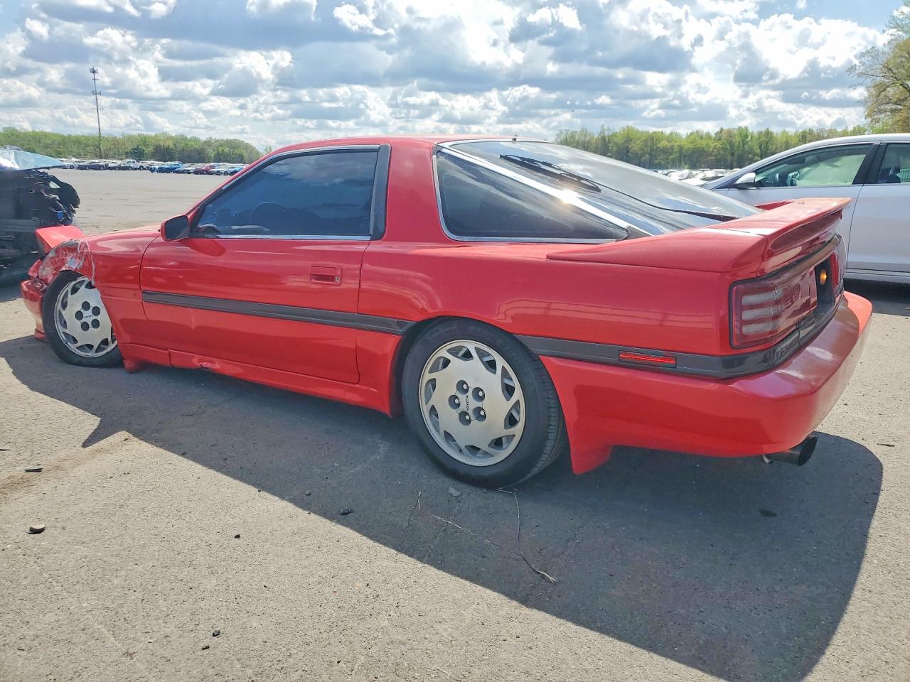 1990 Toyota Supra Turbo Red vin: JT2MA71M0L0147800