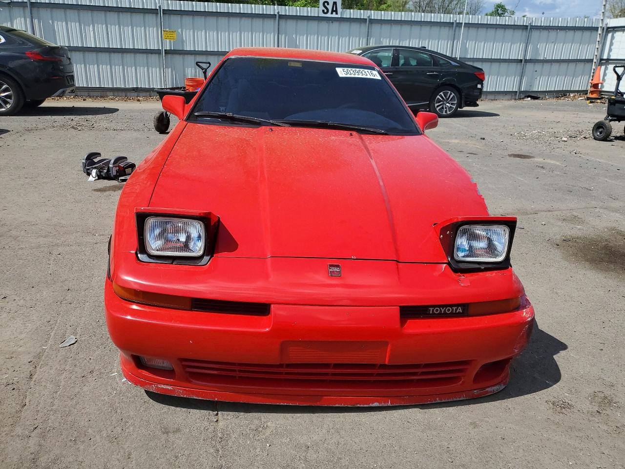1990 Toyota Supra Turbo Red vin: JT2MA71M0L0147800
