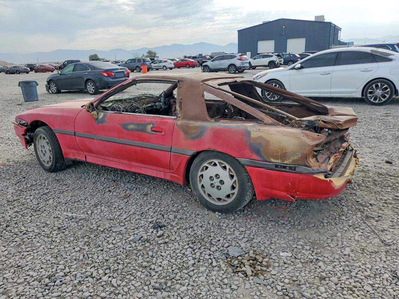 1990 Toyota Supra Sport Roof Red vin: JT2MA71N7L0141470