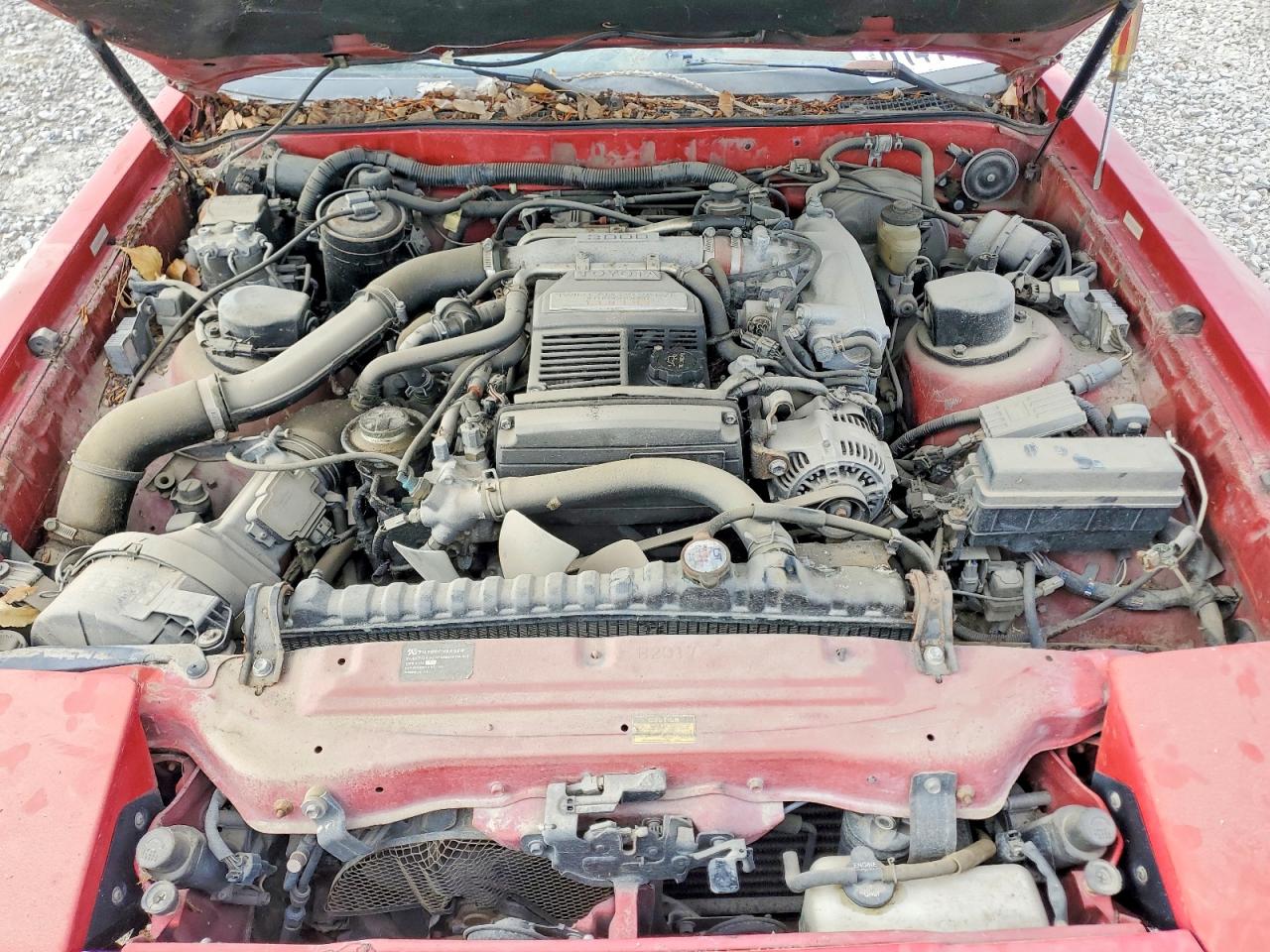 1990 Toyota Supra Sport Roof Red vin: JT2MA71N7L0141470