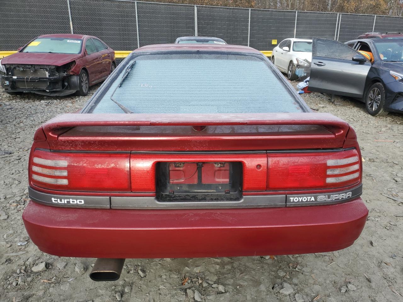 1990 Toyota Supra Sport Roof Burgundy vin: JT2MA71NXL0145934