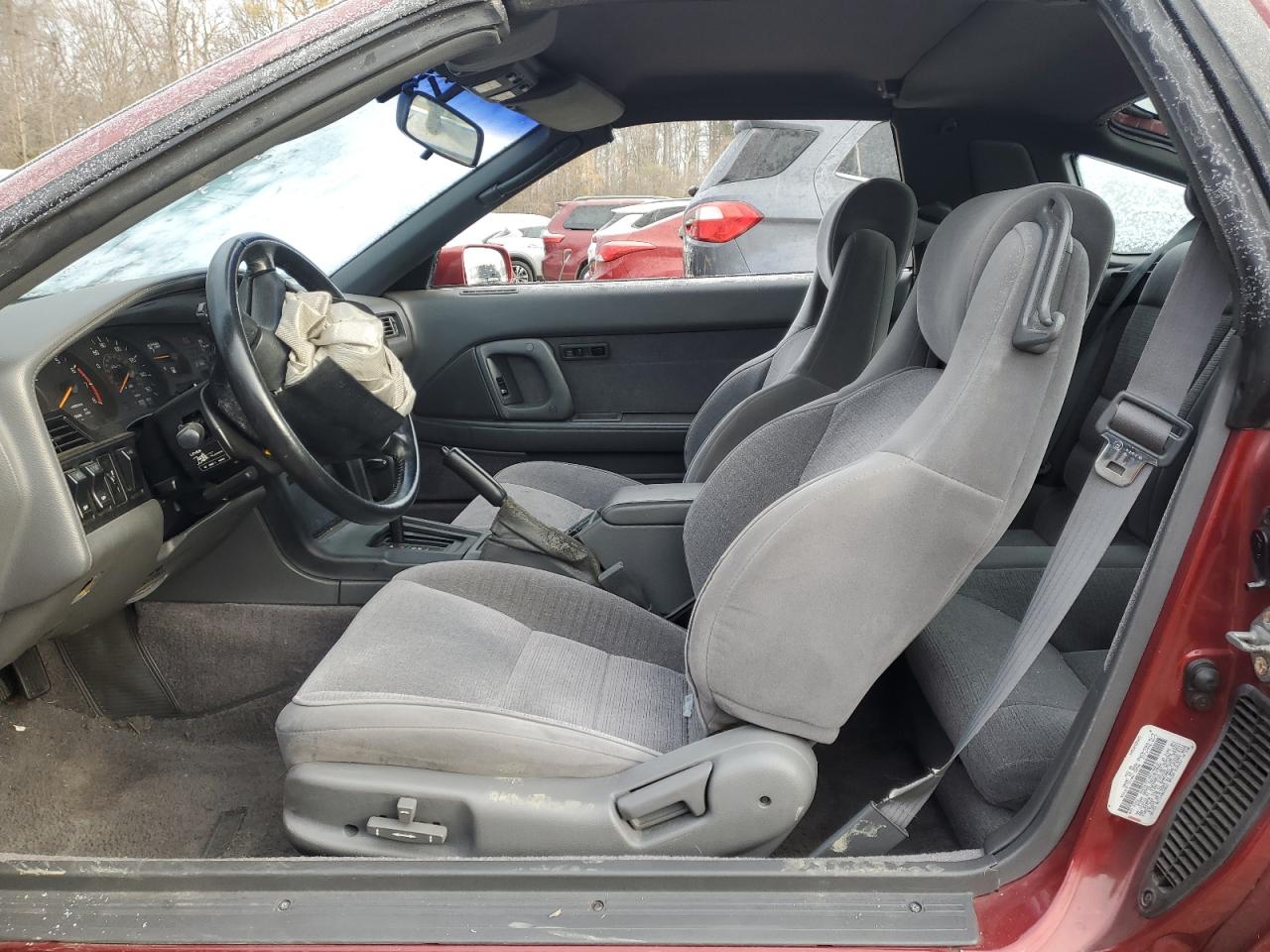 1990 Toyota Supra Sport Roof Burgundy vin: JT2MA71NXL0145934