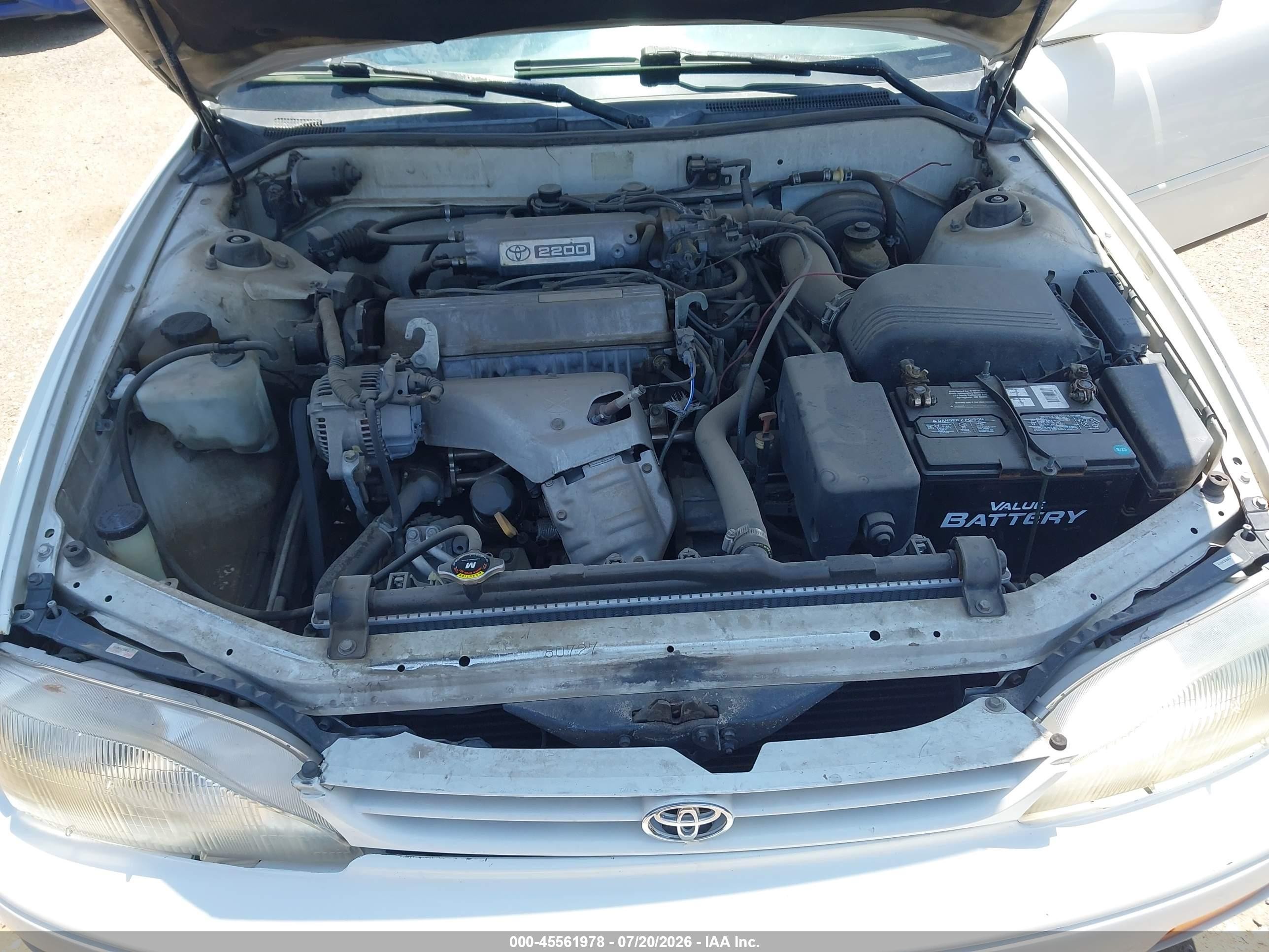 1995 Toyota Camry Le White vin: JT2SK12E2S0326637