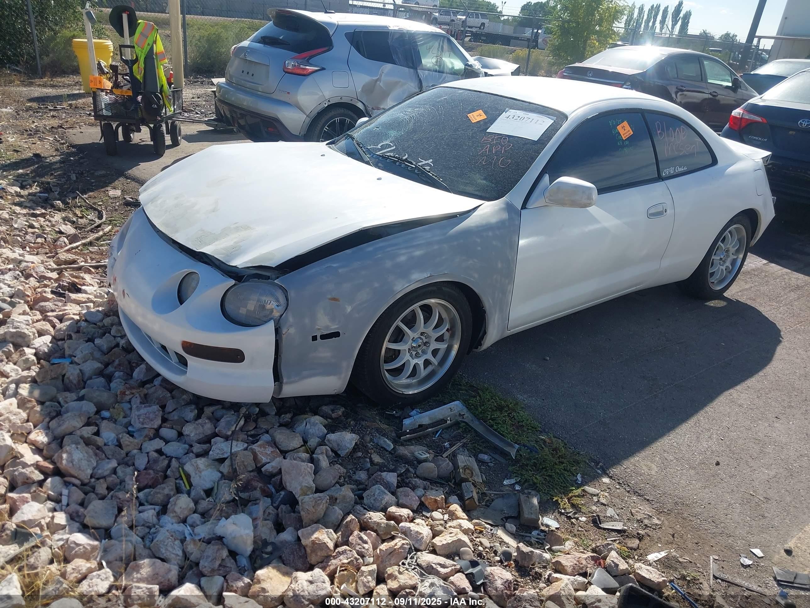 1995 Toyota Celica Gt White vin: JT2ST07F4S0019804