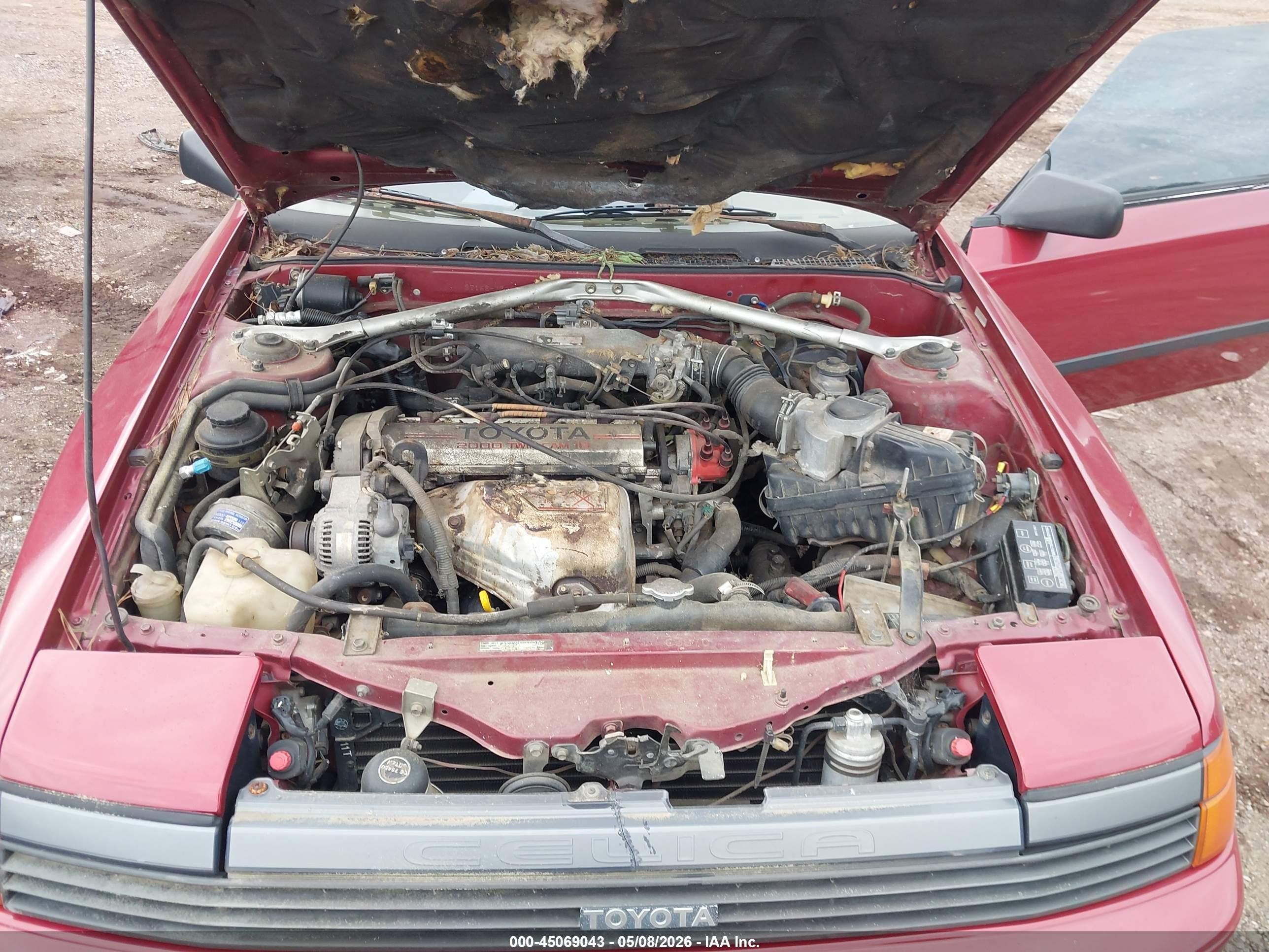 1989 Toyota Celica Gt-s Red vin: JT2ST65CXK7300654