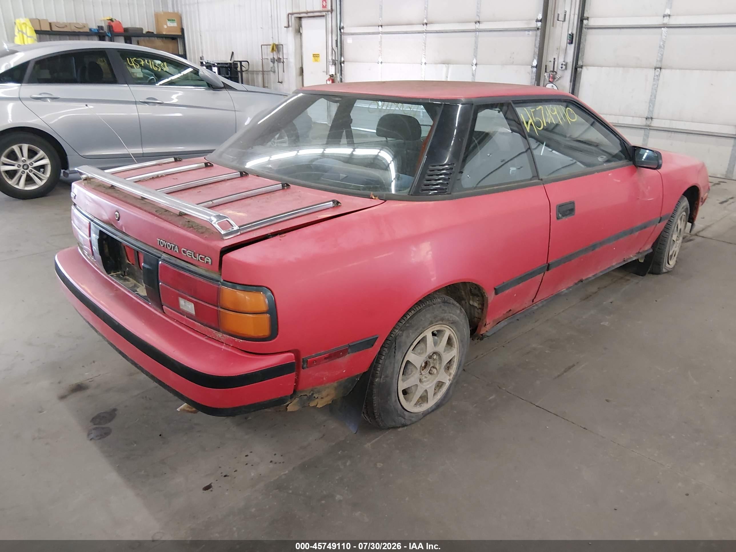 1988 Toyota Celica Gt Красный vin: JT2ST67C7J7247178