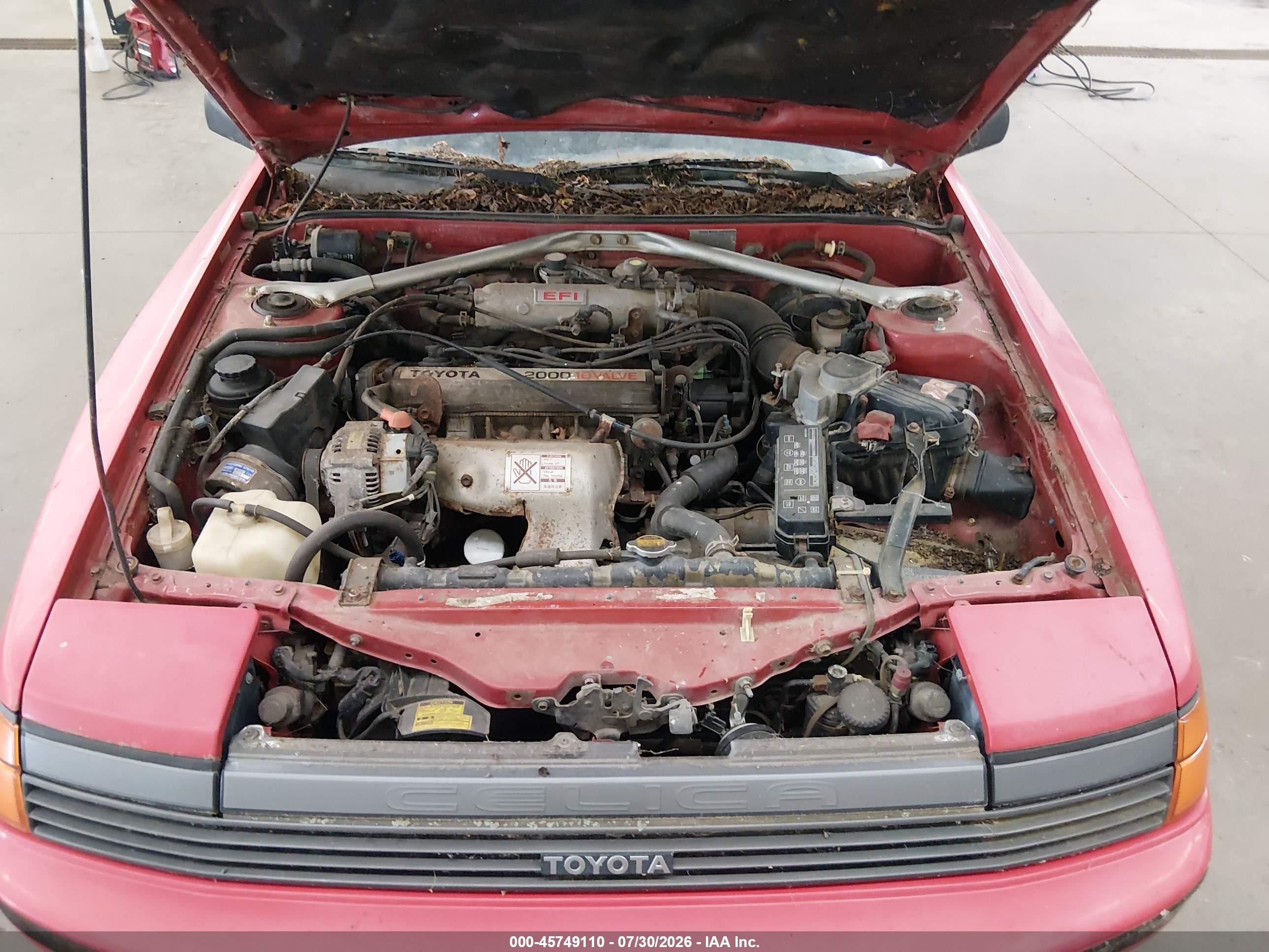 1988 Toyota Celica Gt Красный vin: JT2ST67C7J7247178