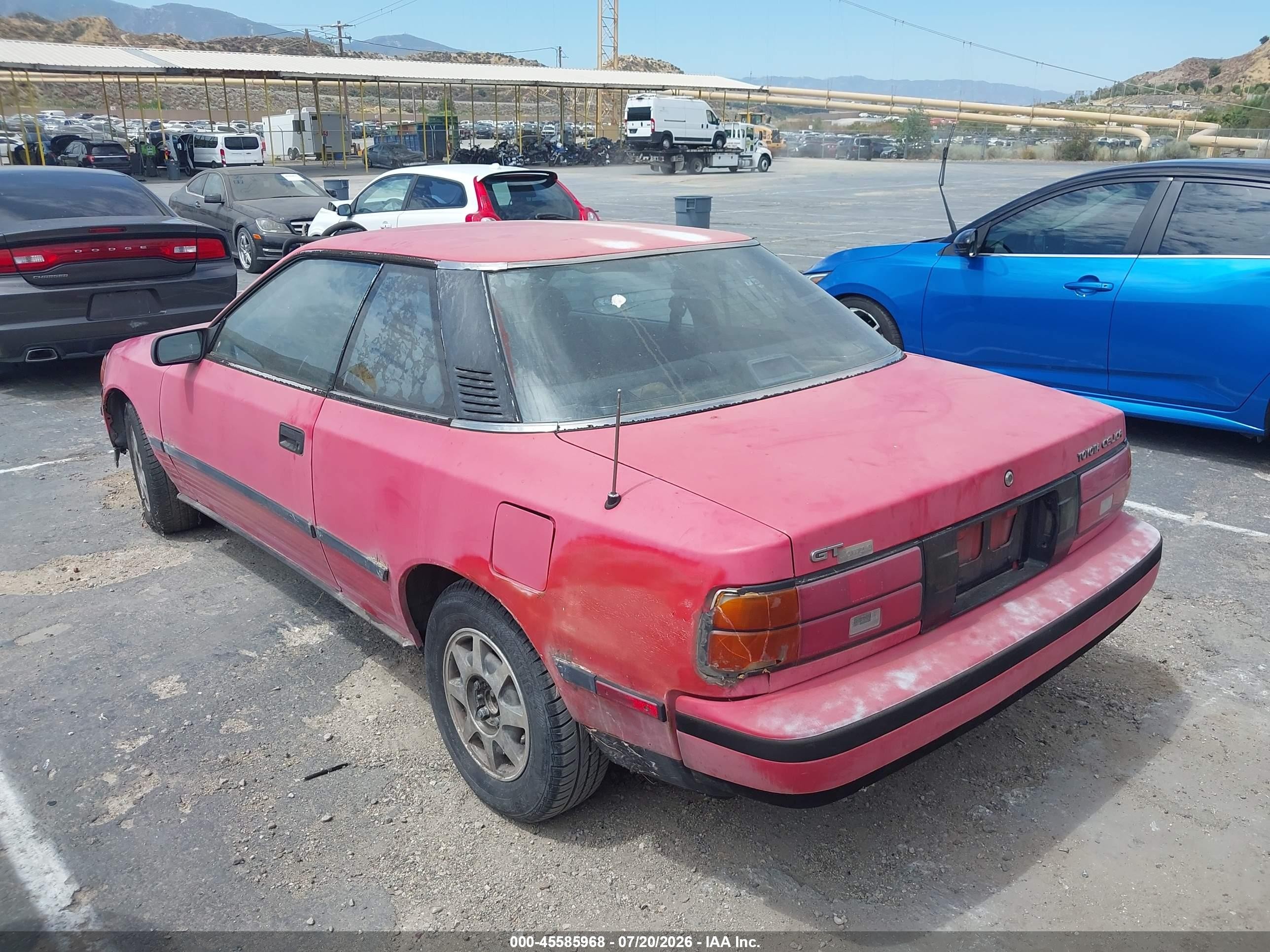 1988 Toyota Celica Gt Red vin: JT2ST67C9J7275158
