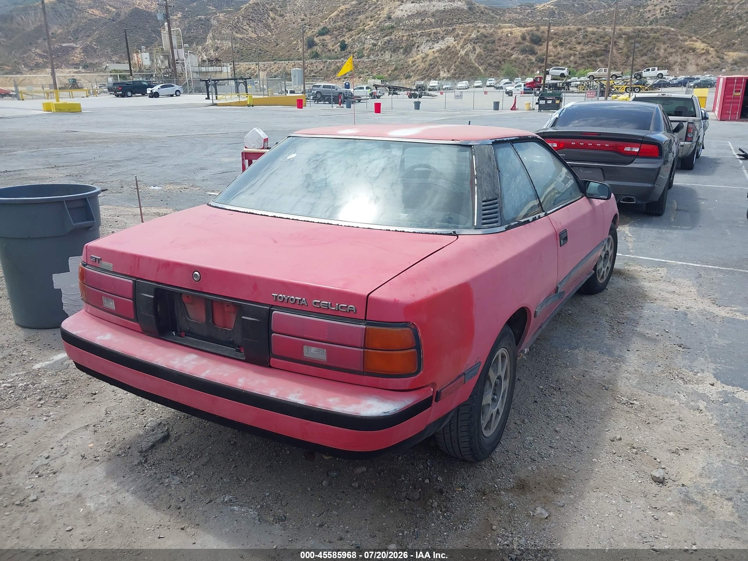 1988 Toyota Celica Gt Red vin: JT2ST67C9J7275158
