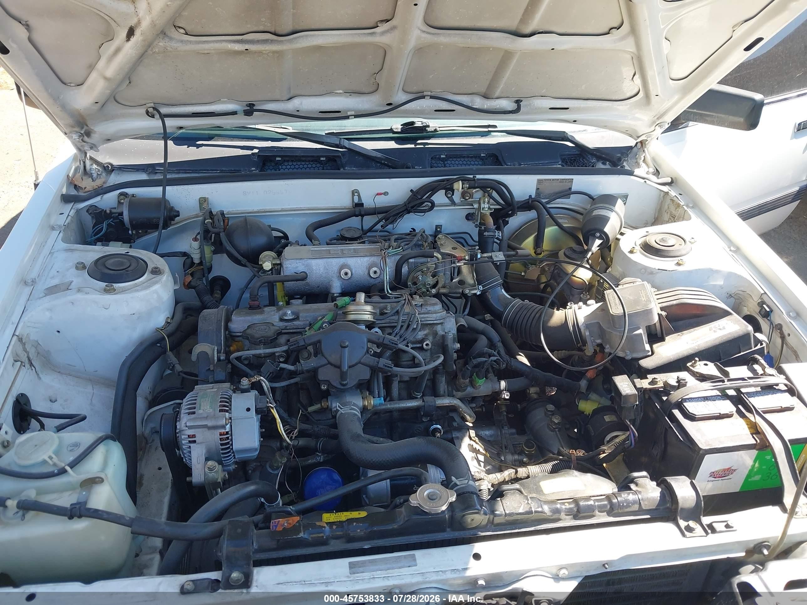 1985 Toyota Camry Dlx White vin: JT2SV12E5F0255592