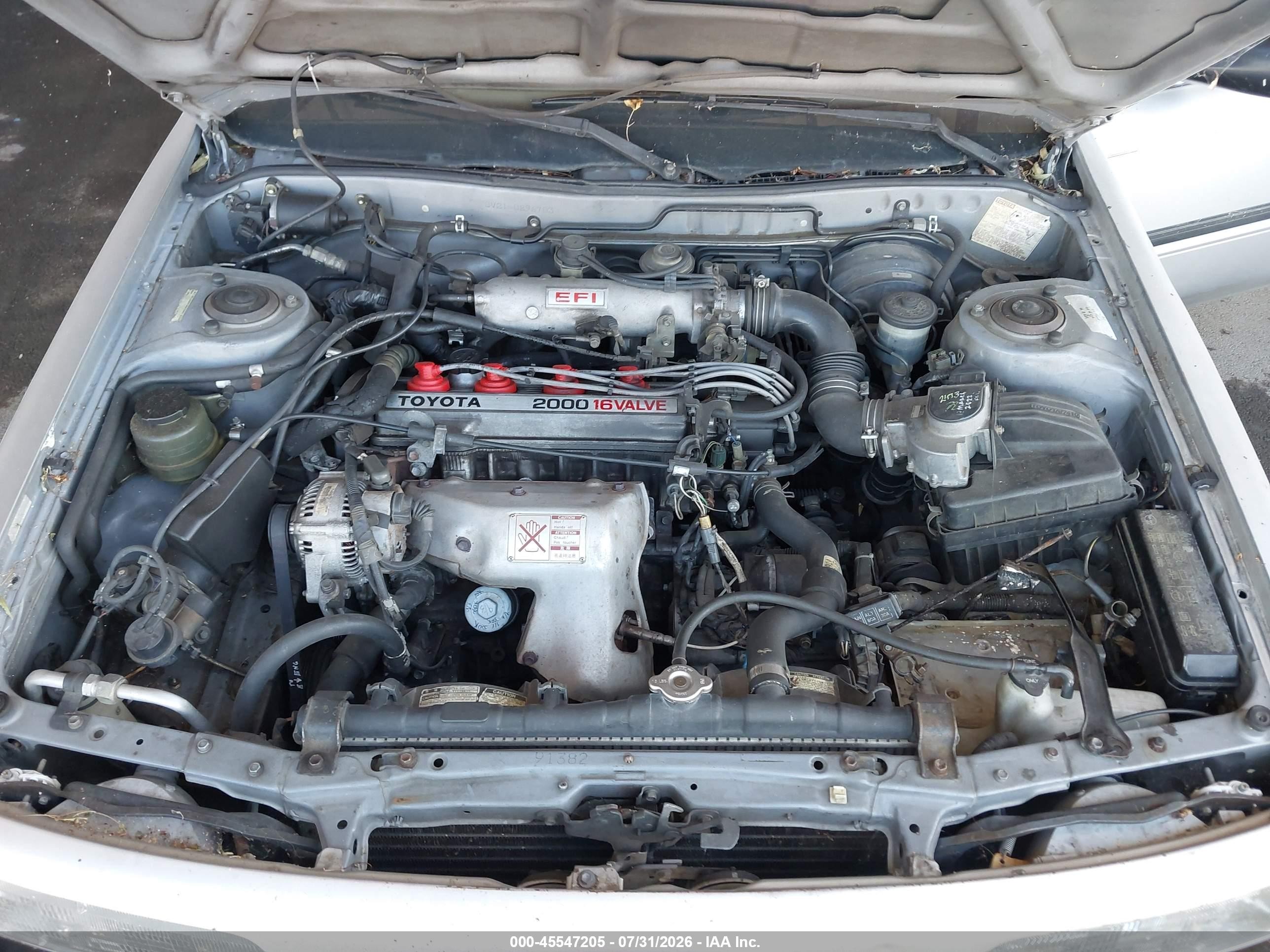 1989 Toyota Camry Dlx Серый vin: JT2SV21W3K0296703