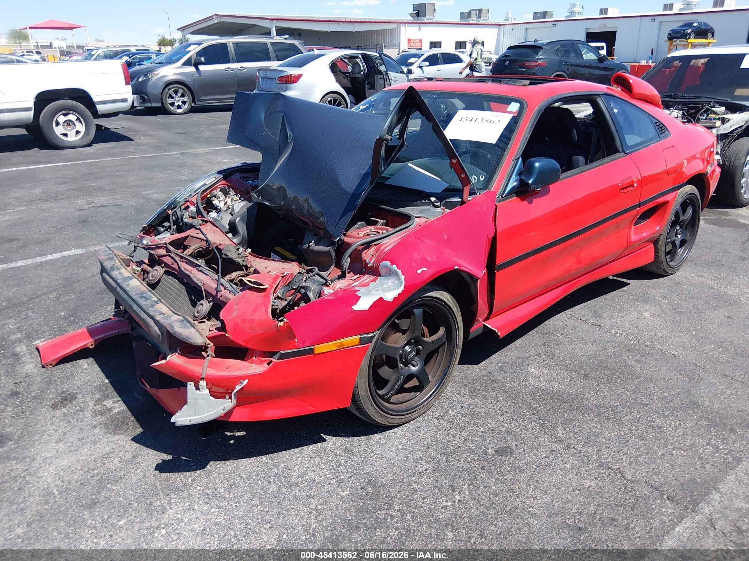 1992 Toyota Mr2   Red vin: JT2SW21M3N0015869