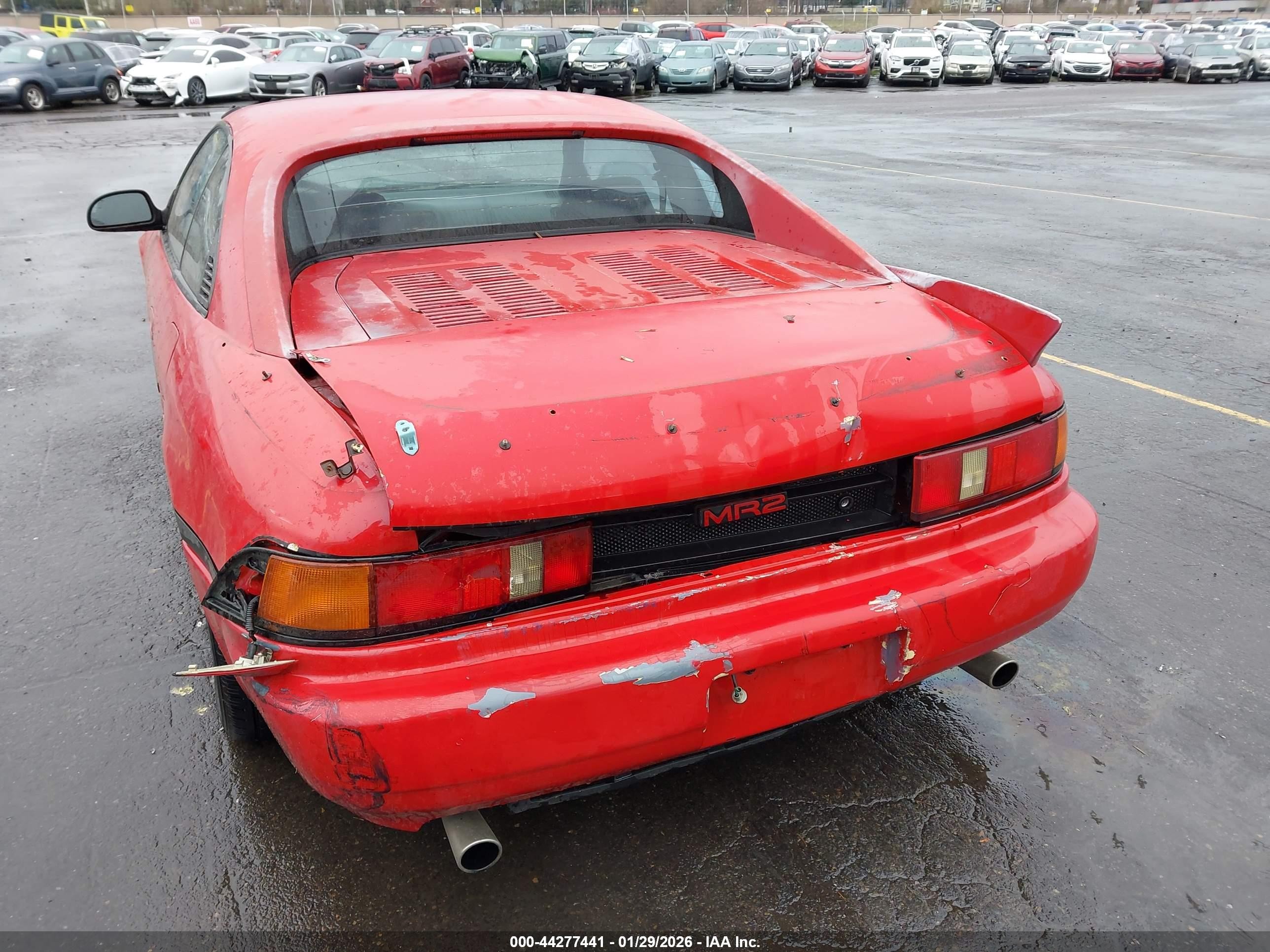 1992 Toyota Mr2 Red vin: JT2SW21M7N0015177
