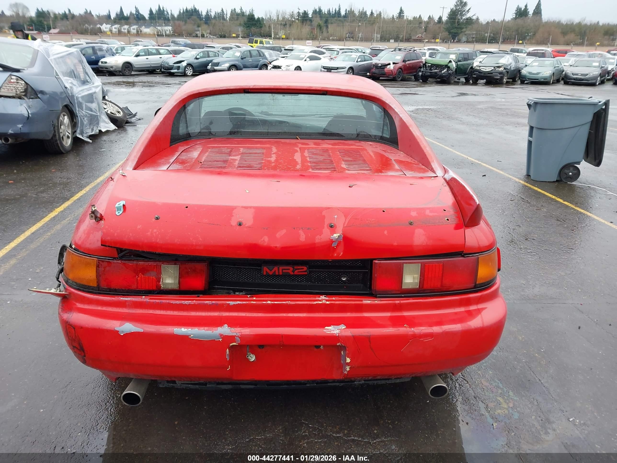 1992 Toyota Mr2 Red vin: JT2SW21M7N0015177