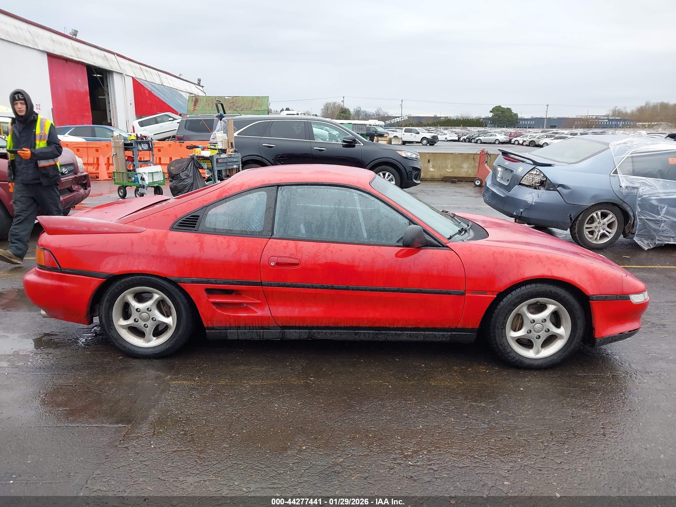 1992 Toyota Mr2 Red vin: JT2SW21M7N0015177